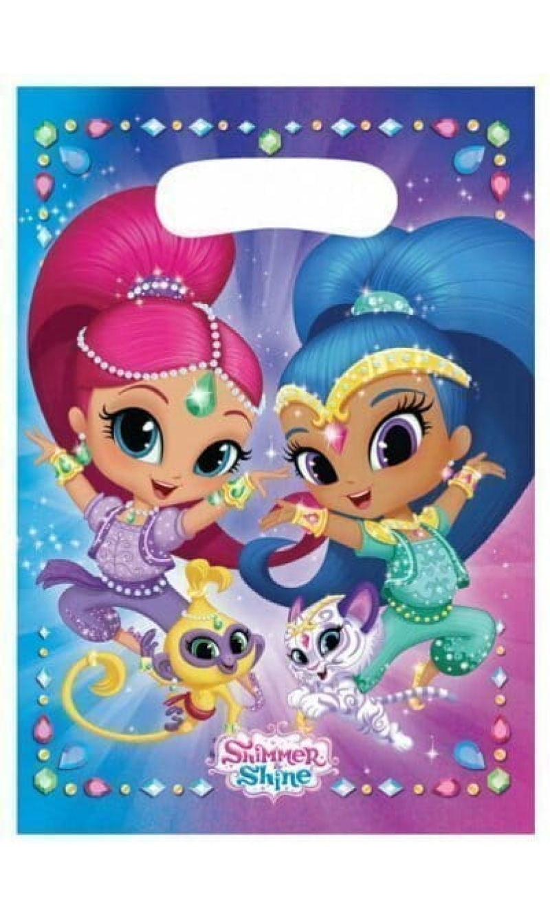 Shimmer and Shine Party Bags 17cm x 23cm - 8pk