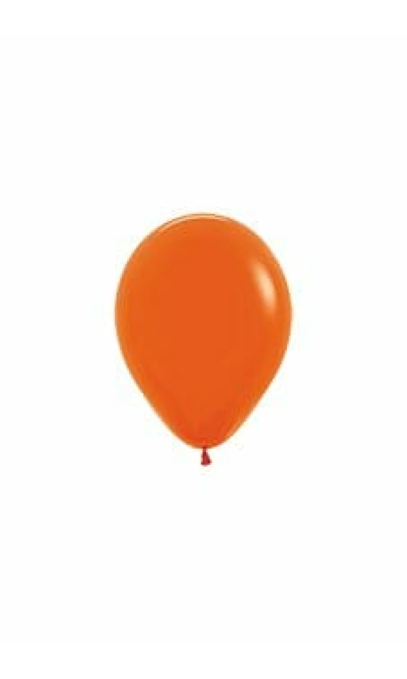 Fashion Solid - Orange Latex Balloon - (5" / 12cm)