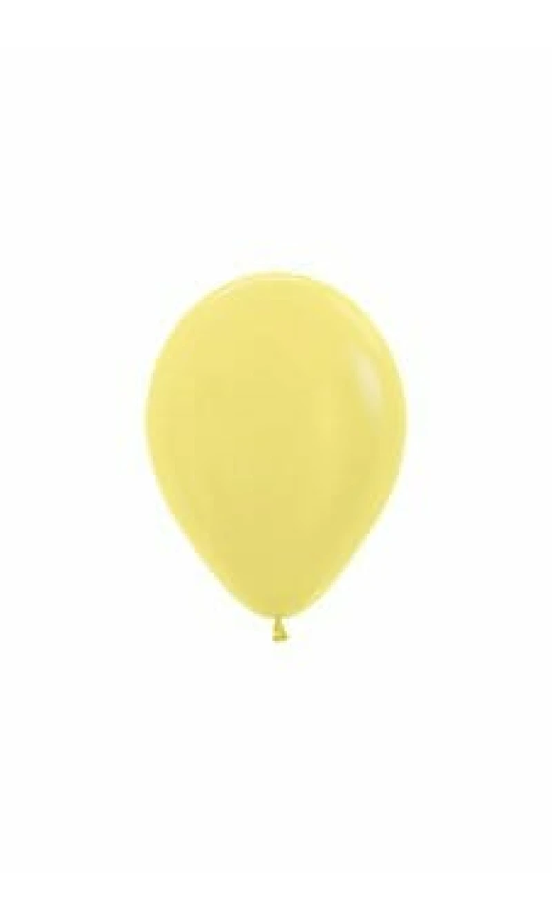 Satin Pearl - Yellow Latex Balloon - (5" / 12cm)