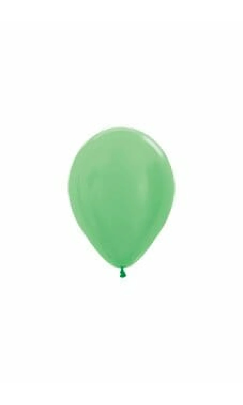 Satin Pearl - Green Latex Balloon - (5" / 12cm)