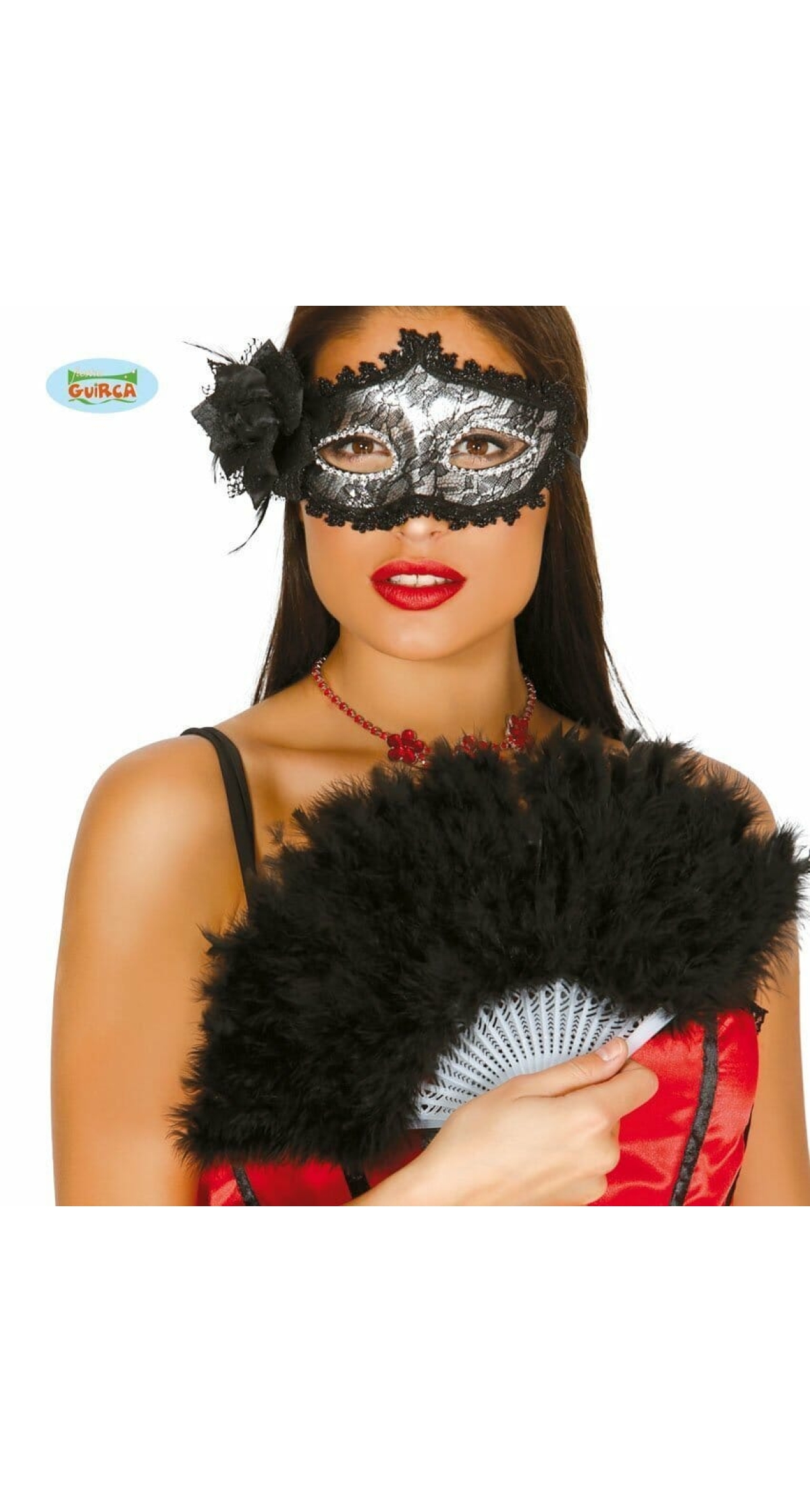 Feather Fan 21-Strut Black
