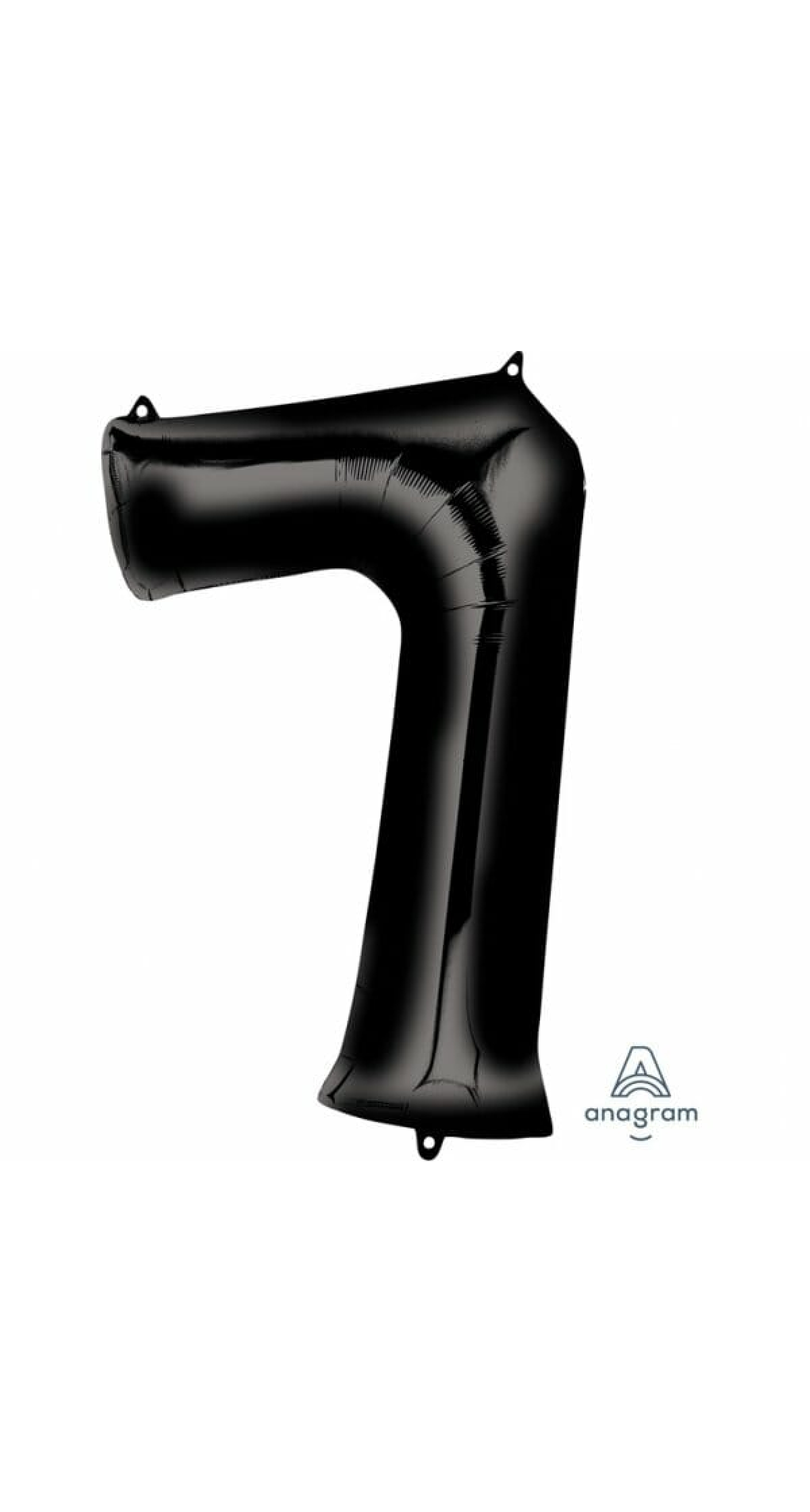 Black Number " 7 " Foil Balloon 34''