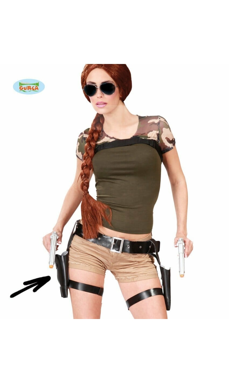 Double Holster With Guns