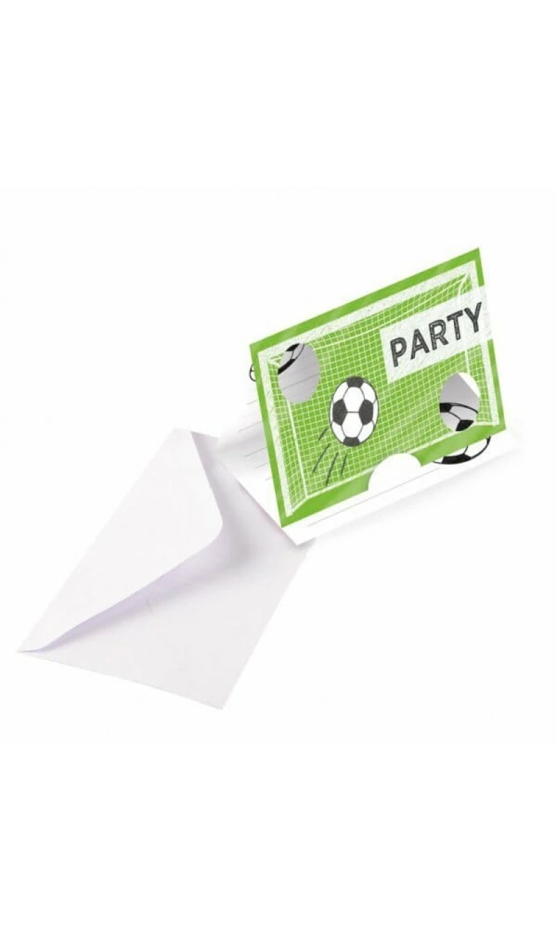 Kicker Football Party Invitations - 8pk