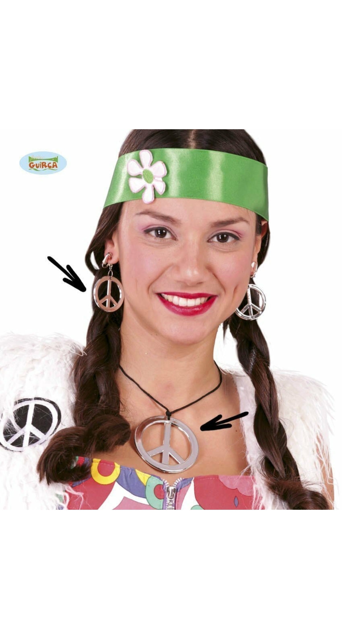 Hippy Necklace & Earrings Set- Malta | Jewelry for Carnival, Halloween & Christmas Costumes