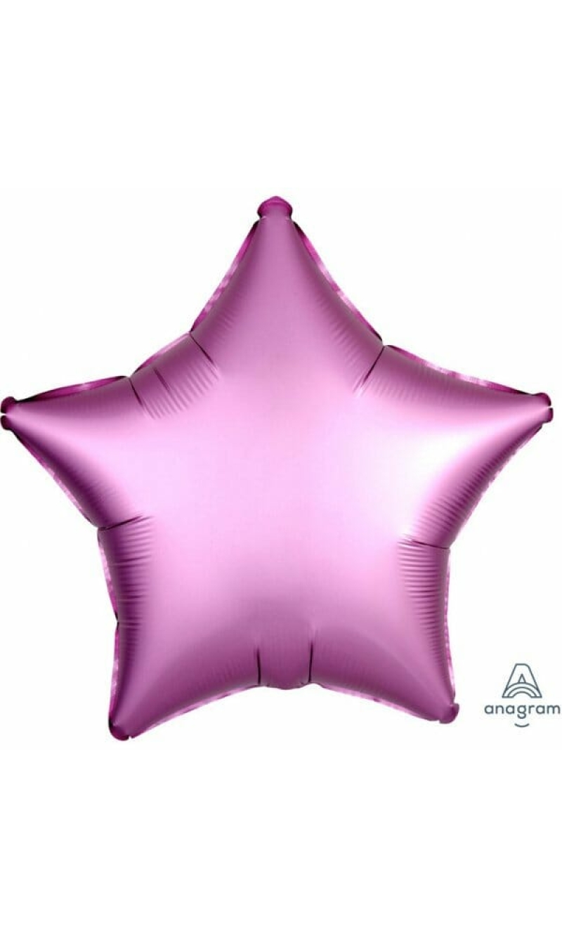 Satin Luxe Flamingo Foil Balloon Star - 19'' (48cm)