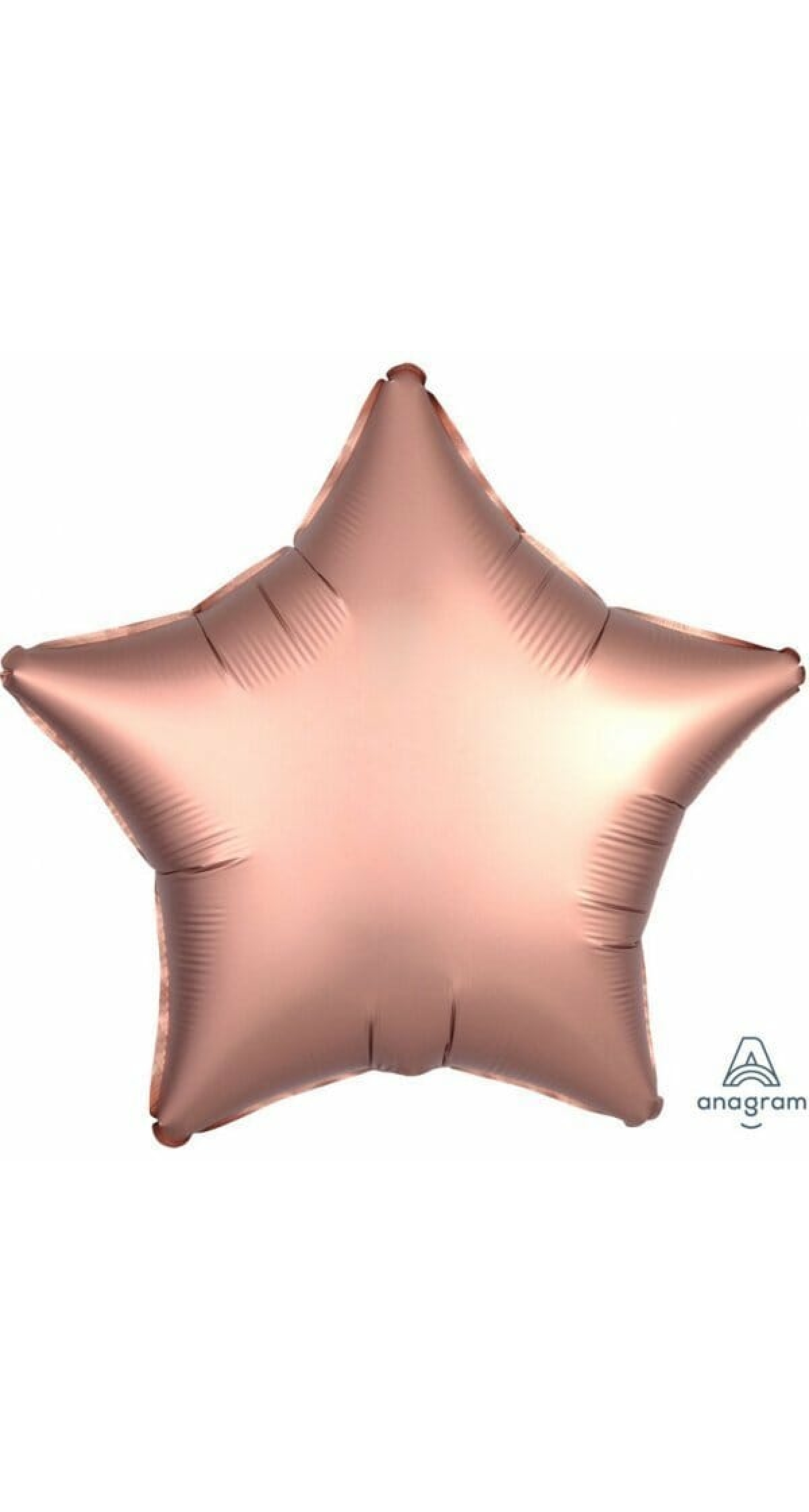 Satin Luxe Rose Gold Foil Balloon Star - 19'' (48cm)