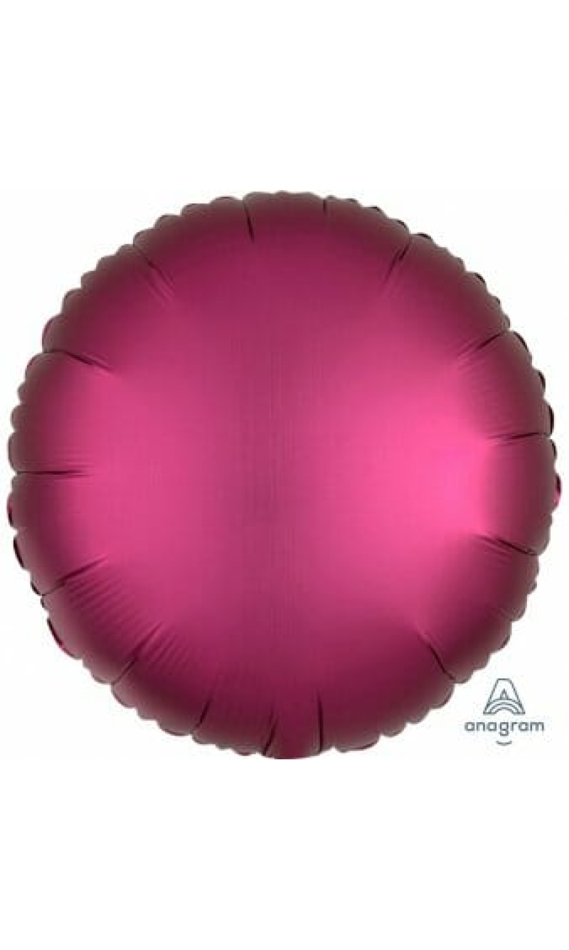 Satin Luxe Pomegranate Foil Balloon Round - 17'' (43cm)