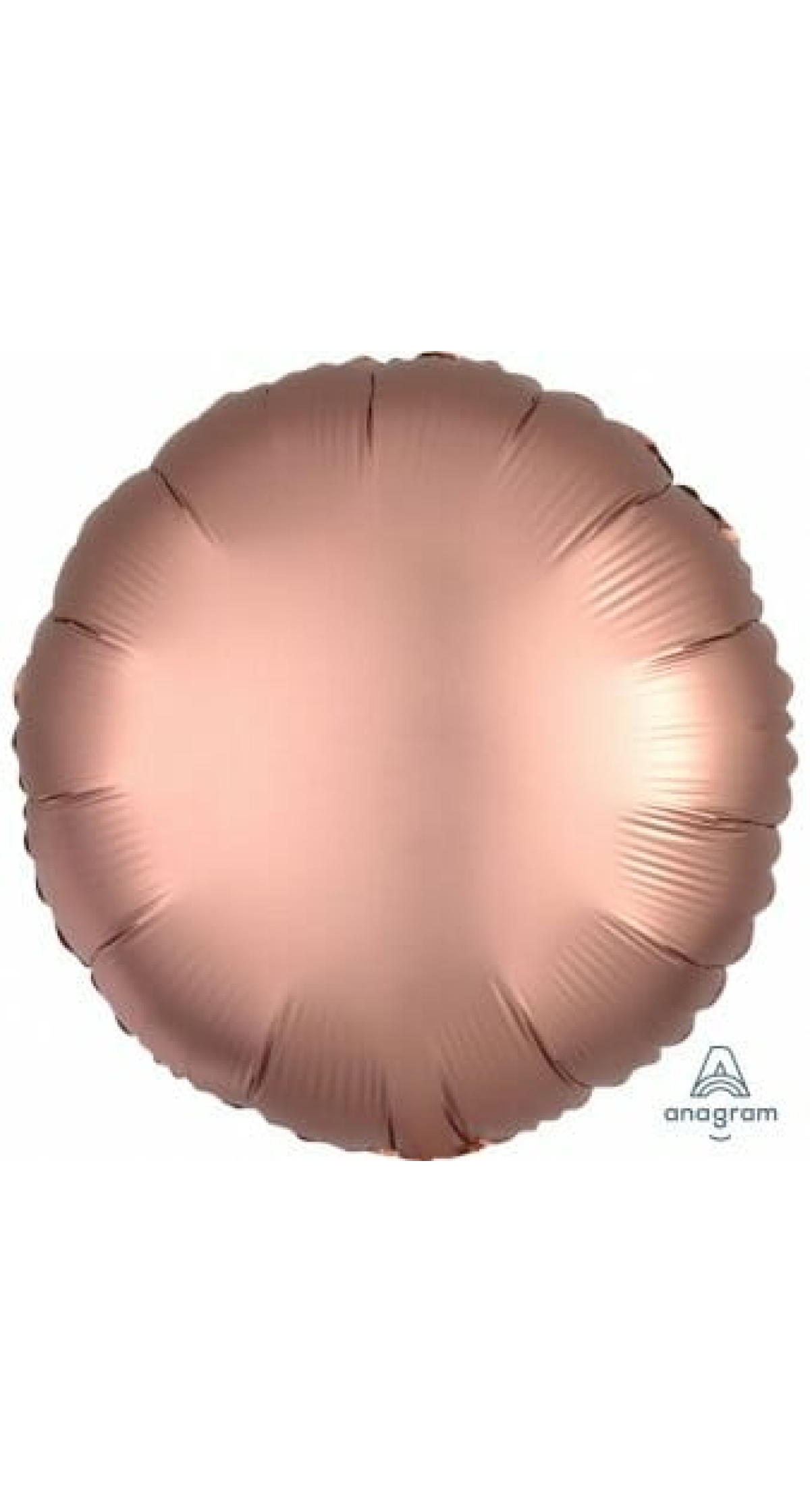 Satin Luxe Rose Copper Foil Balloon Round - 17'' (43cm)