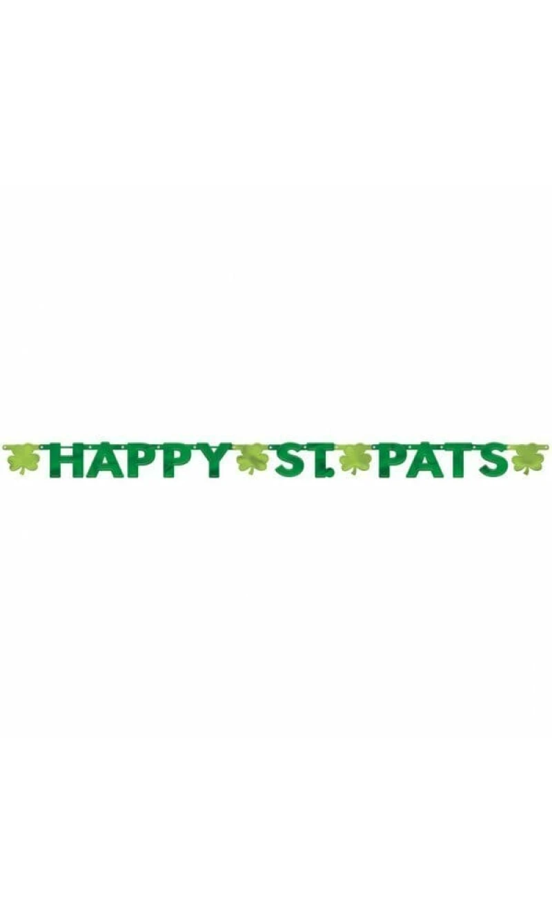 Happy St. Pats Day Letter Banner - 15cm x 247 cm