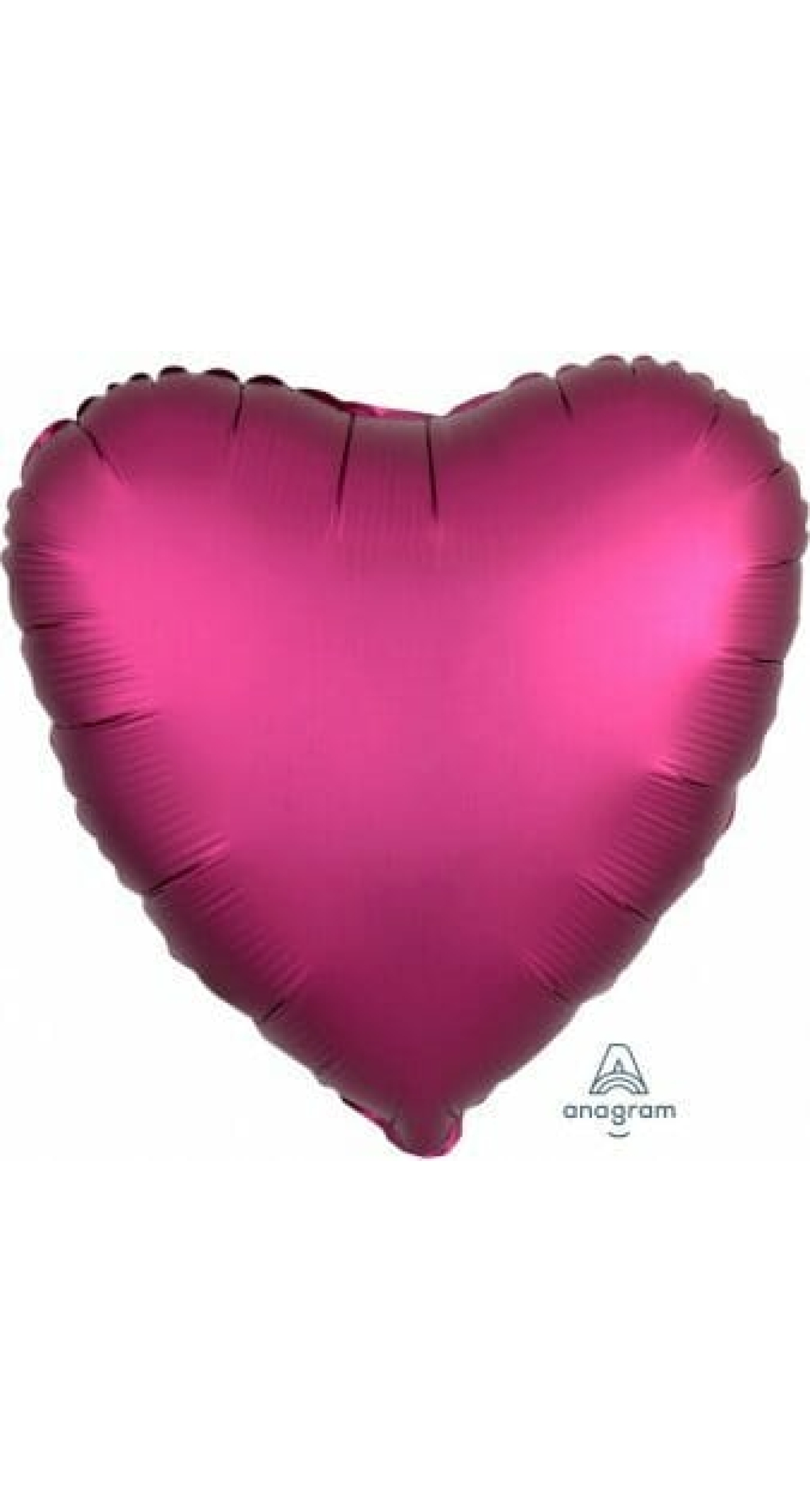 Satin Luxe Pomegranate Foil Balloon Heart - 17'' (43cm)