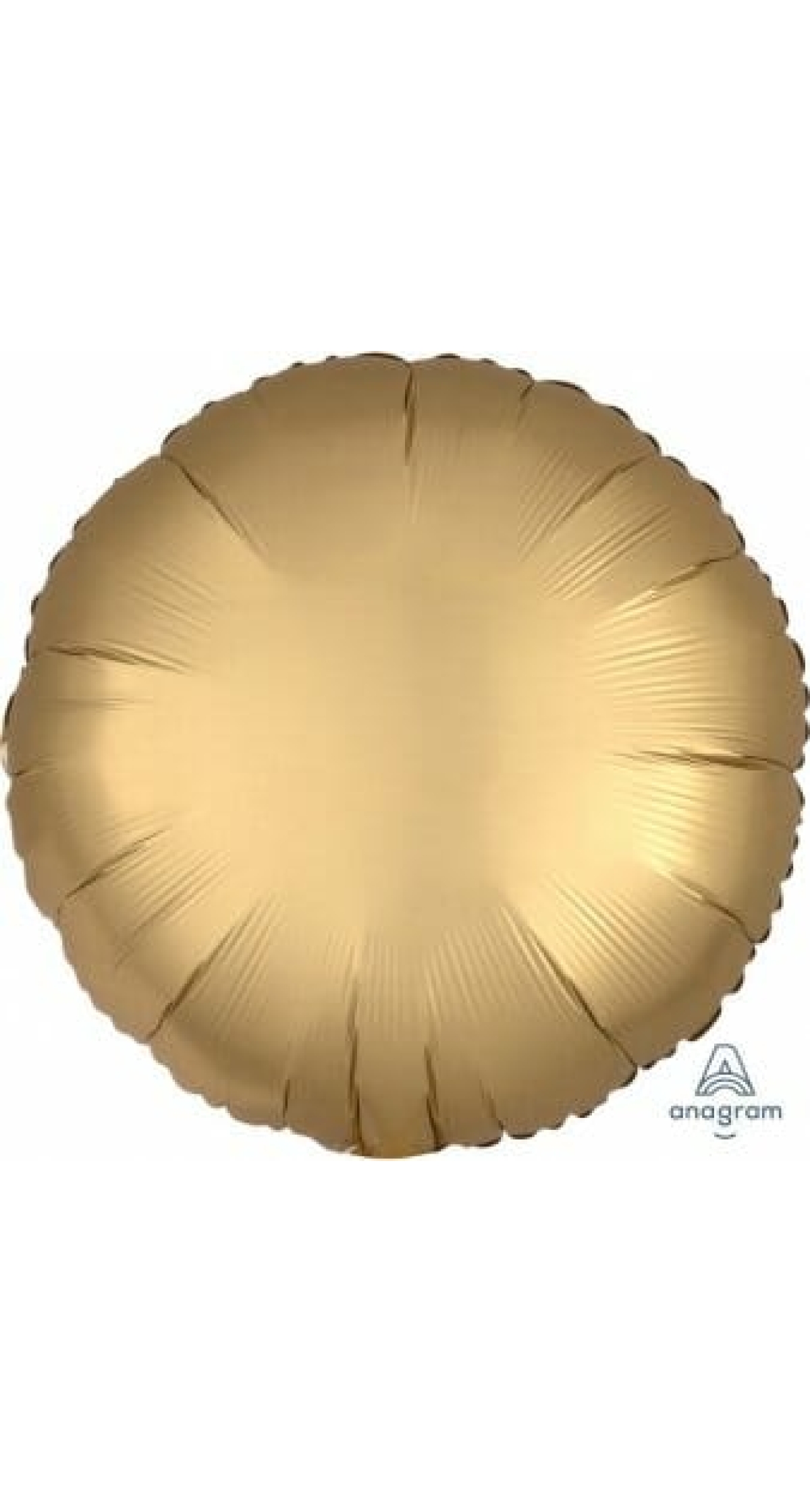 Satin Luxe Gold Sateen Foil Balloon Round - 17'' (43cm)
