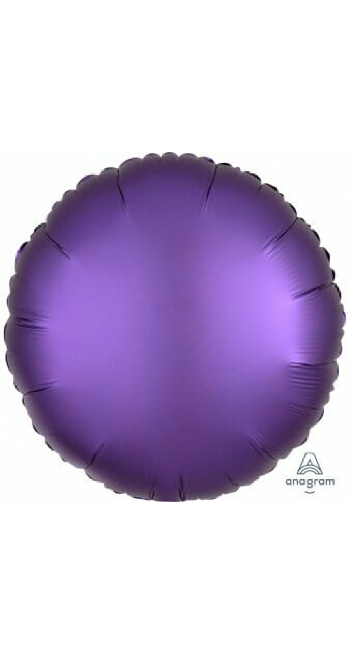 Satin Luxe Purple Royale Foil Balloon Round 17'' (43cm)