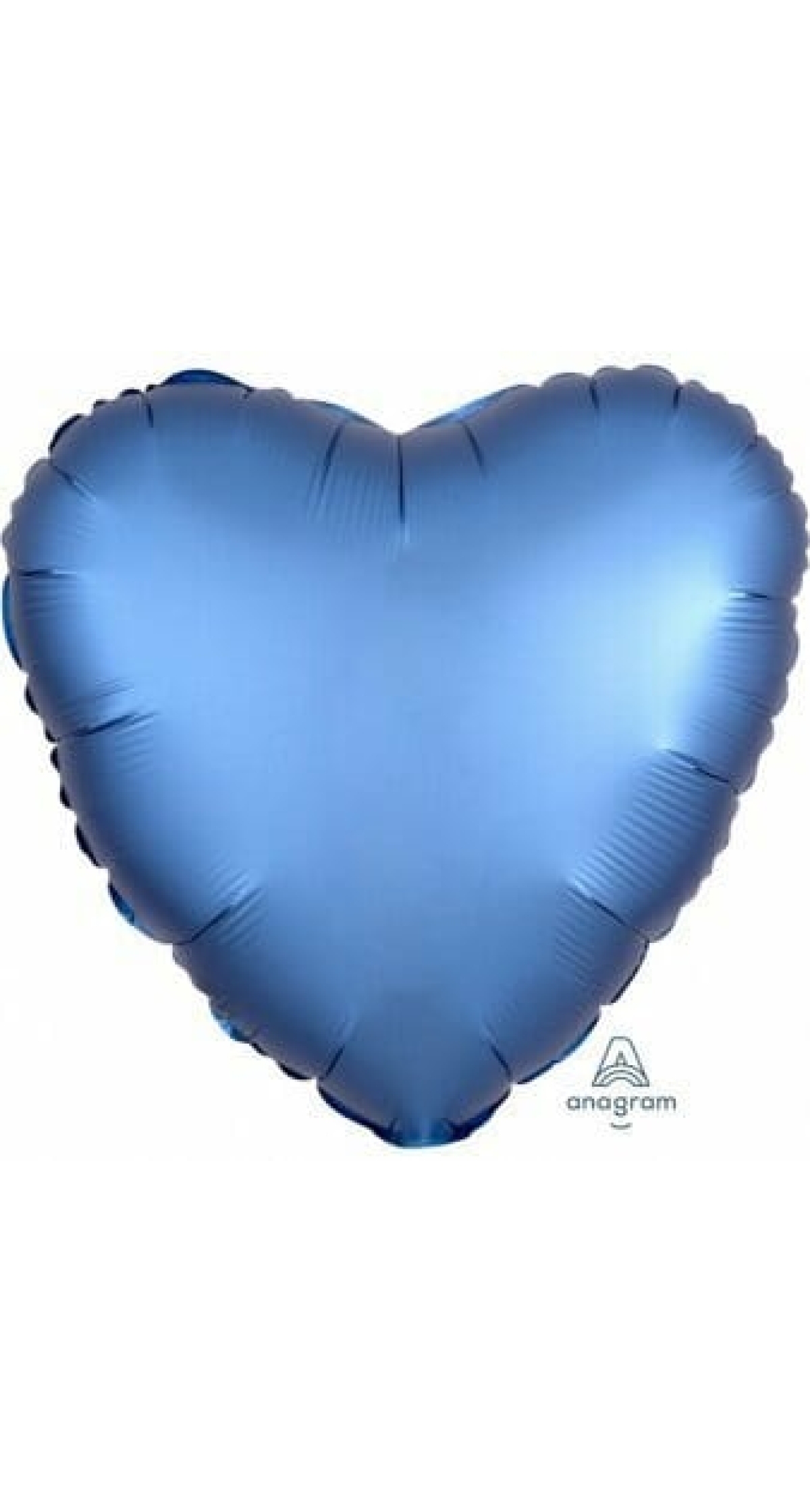 Satin Luxe Azure Foil Balloon Heart - 17'' (43cm)