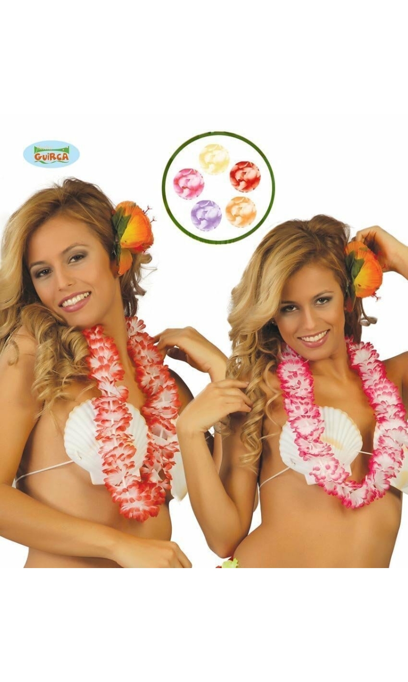 Hawaiian Necklaces ( Leis ) Assorted Colours - 18323