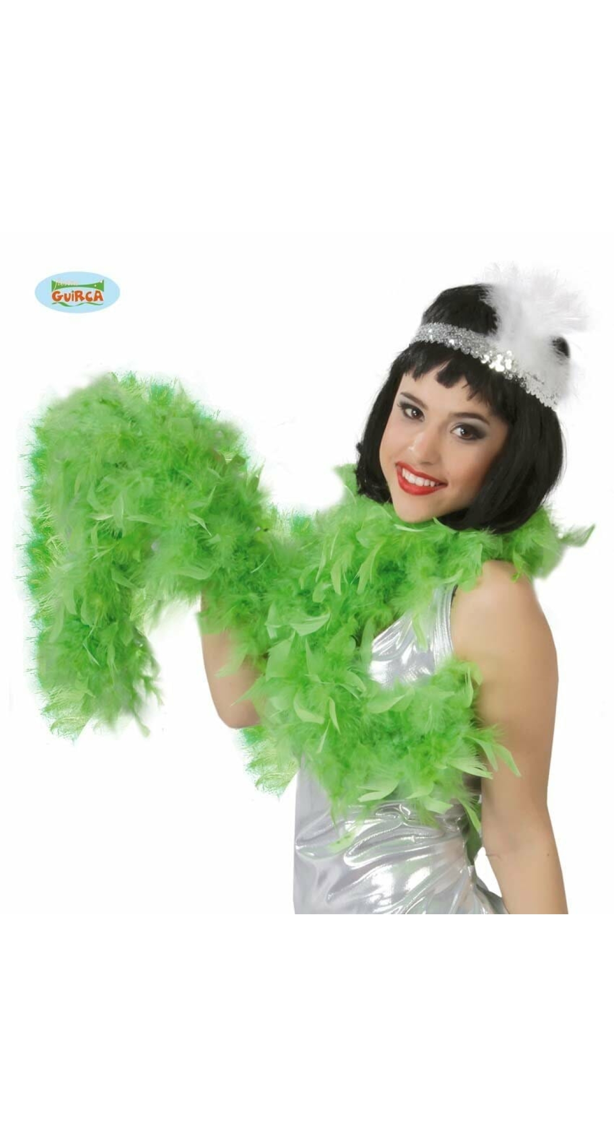 Boa With Green Feather (40 Grams) - 1.80m