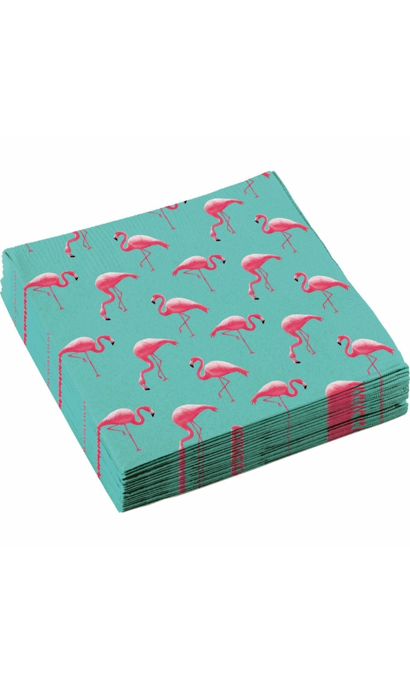 Flamingo Paradise Paper Napkins 33cm x 33cm - 20pk