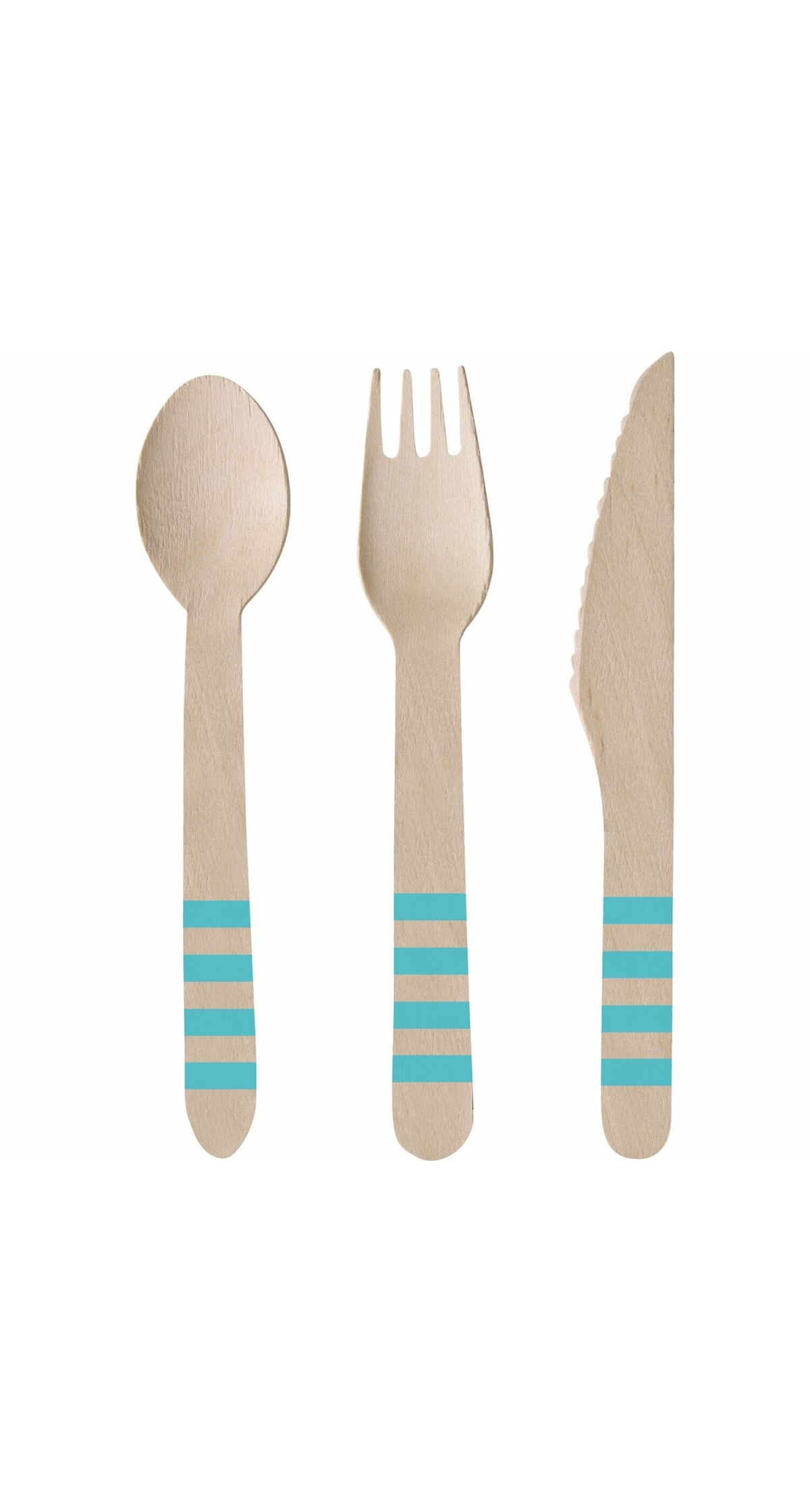 Cutlery Pineapple Vibes Wood (8 Knives, 8 Spoons, 8 Forks) 16.5cm / 15.9cm / 15.8cm