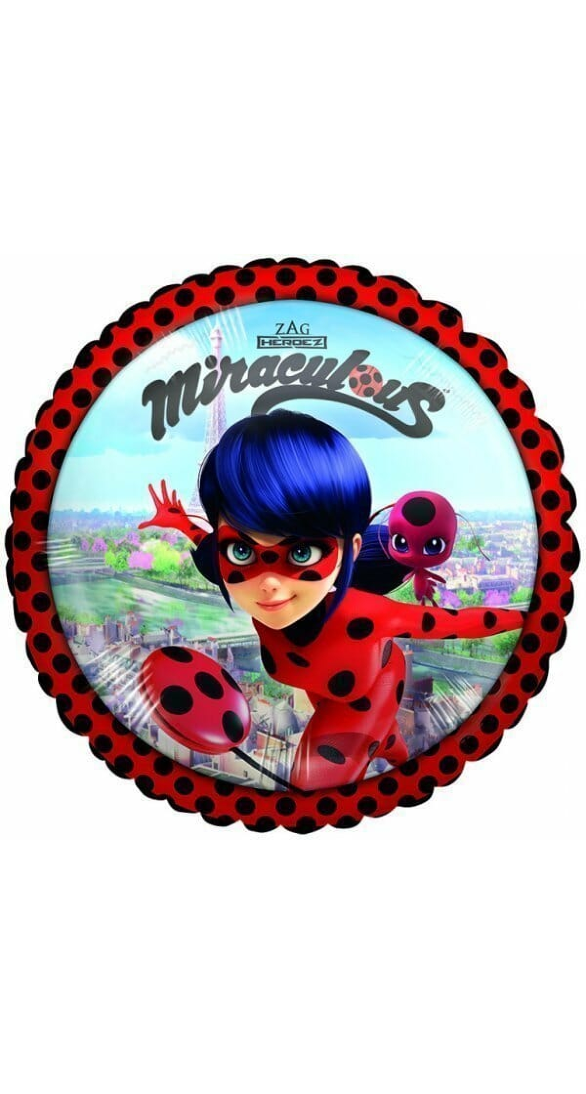 Miraculous Round Foil Balloon - 43cm