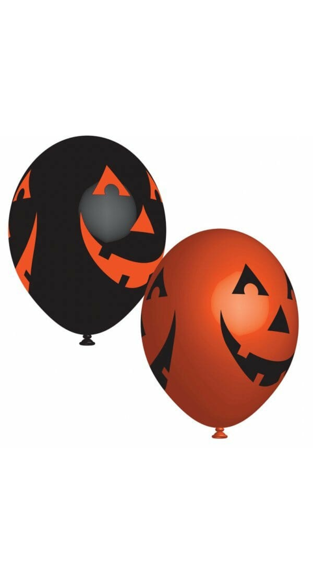 Smiling Pumpkin Latex Balloons 11" - 6pk