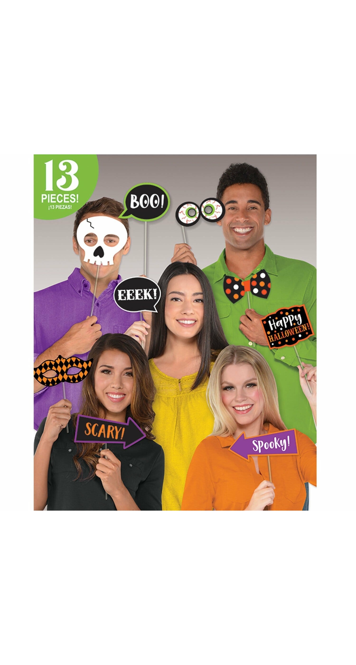 Halloween Photo Booth Kit Witches Crew - 13pk