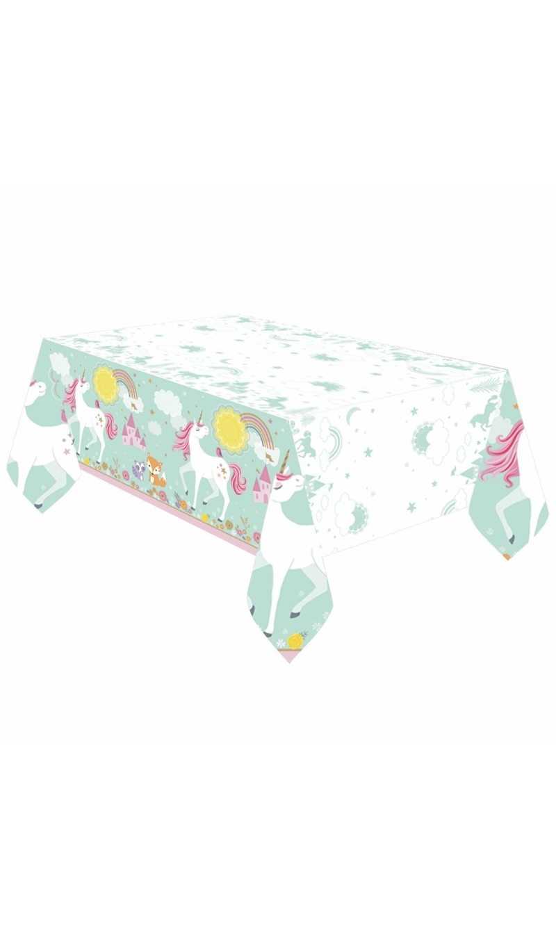 Magical Unicorn Plastic Tablecover 259cm x 137cm