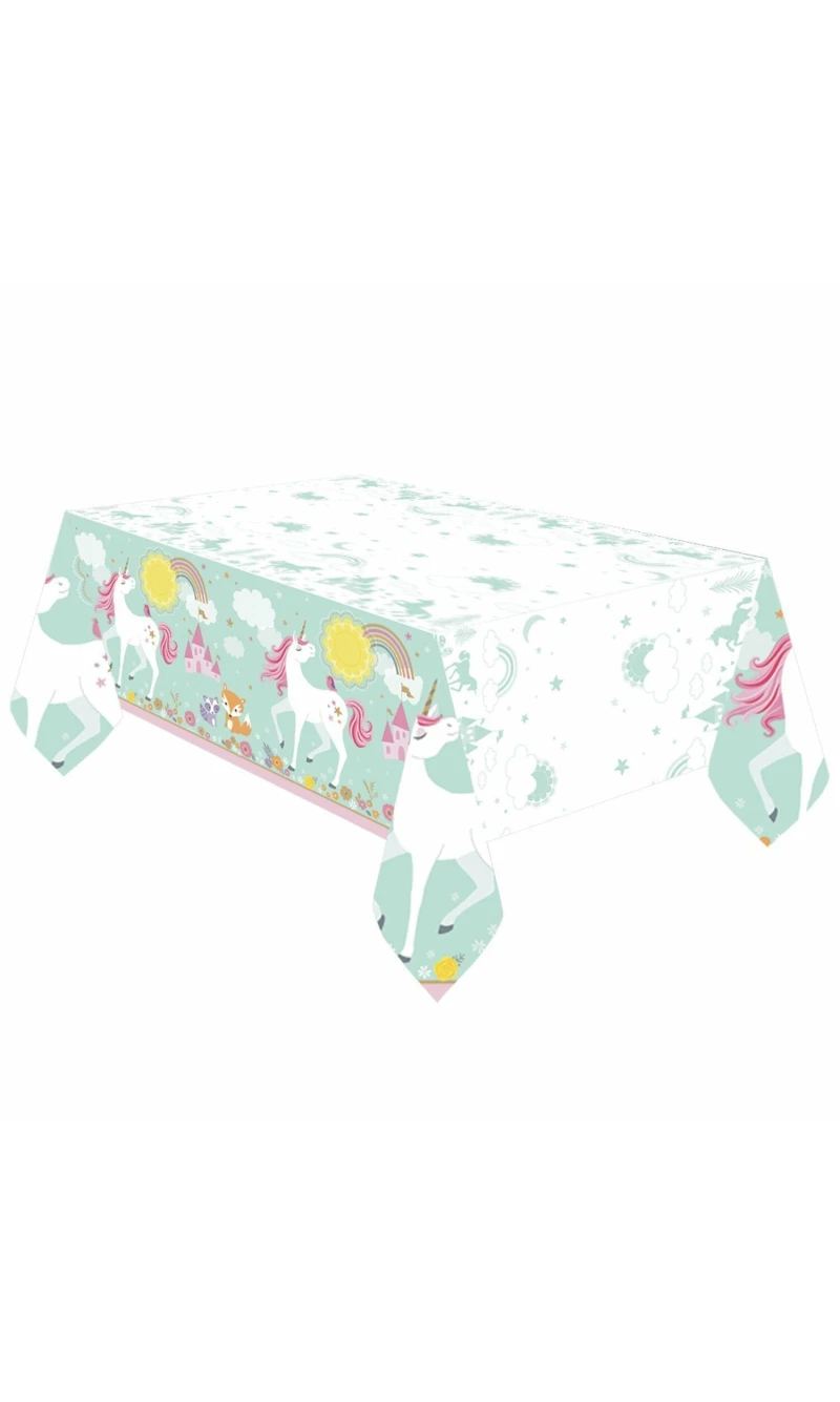 Magical Unicorn Plastic Tablecover 259cm x 137cm