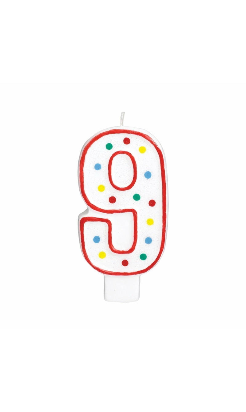 Candle Number 9 Giant Size - 13.3cm
