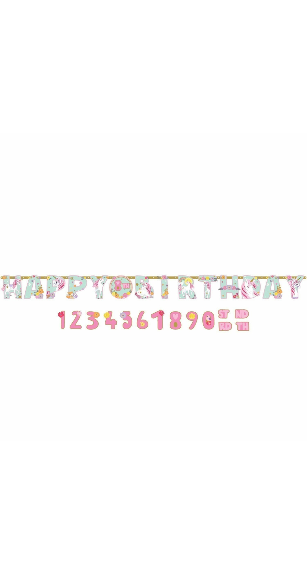 Magical Unicorn Jumbo Paper Banner Kit - 3.2 m