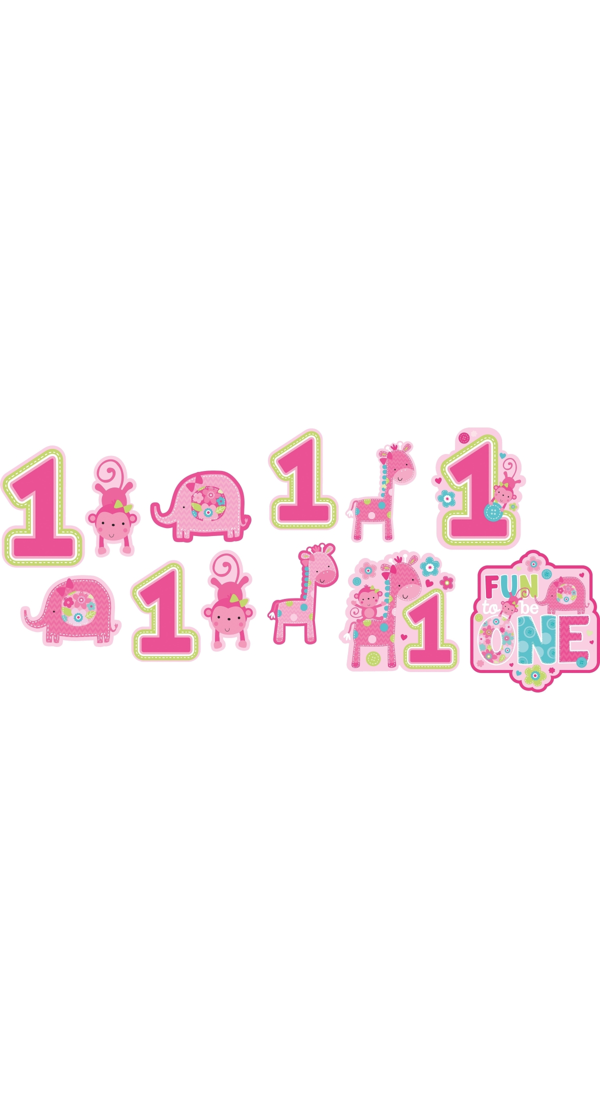 Fun To Be One Girl Cutouts - 12pk