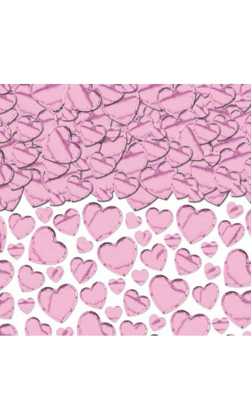 Pretty Pink Hearts Confetti - 70g