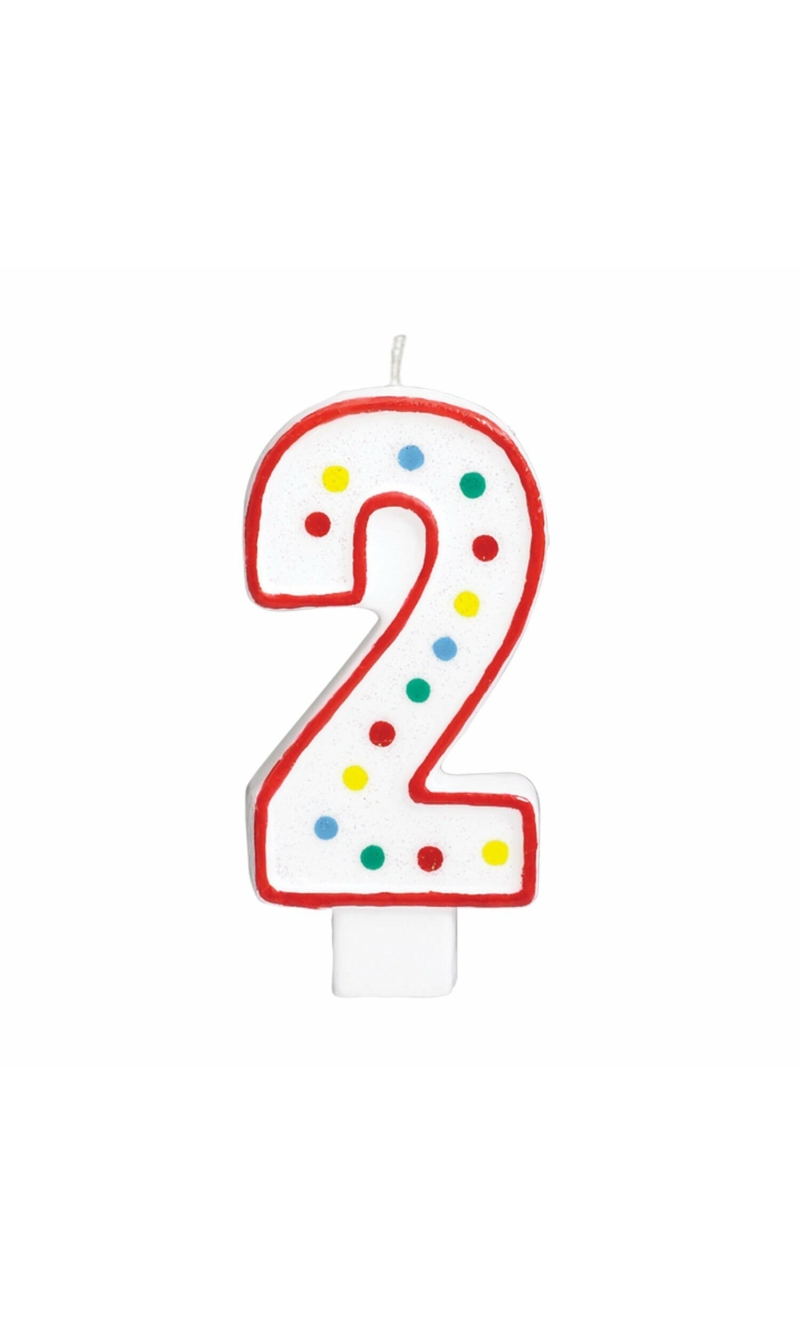 Candle Number 2 Giant Size - 13.3cm