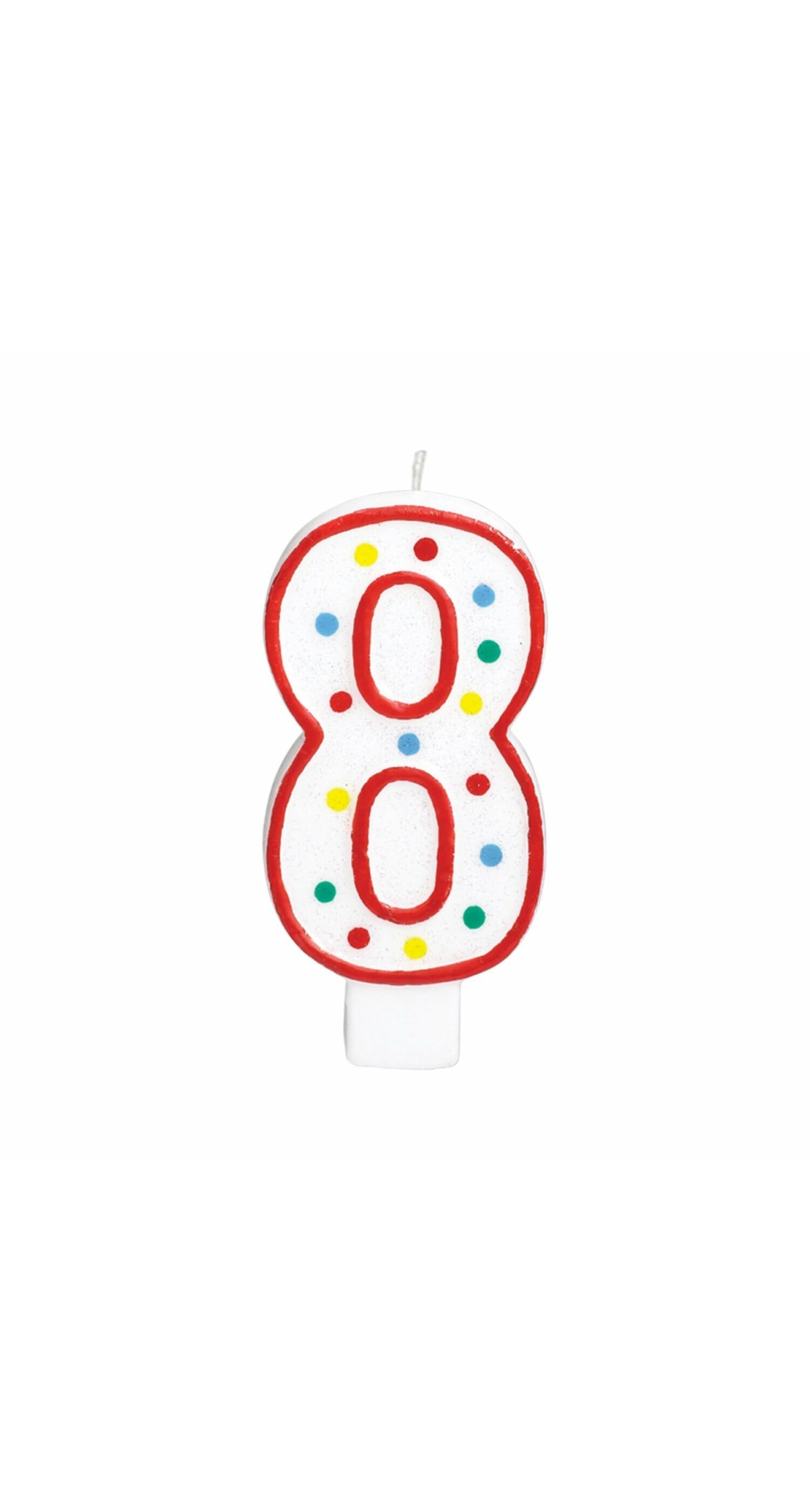 Candle Number 8 Giant Size - 13.3cm
