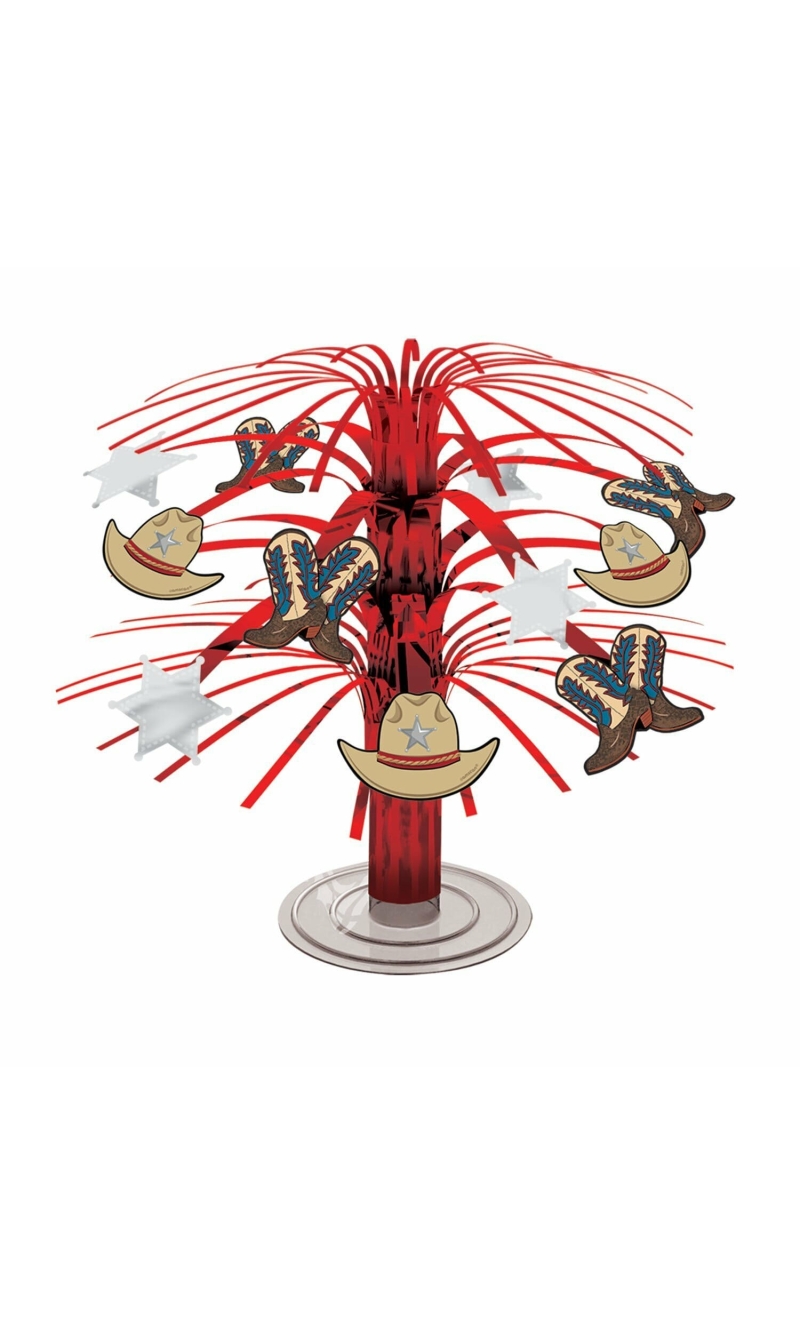 Western Party Cascade Table Centrepiece 19cm