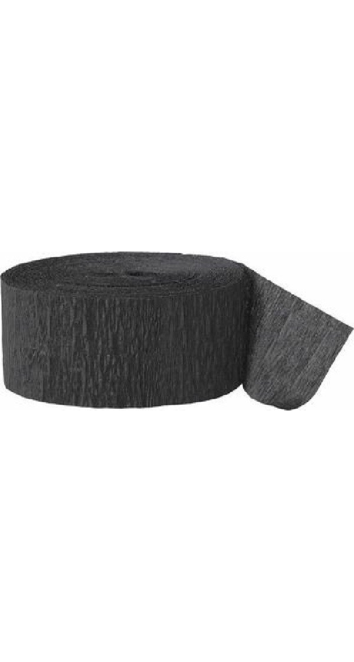 Crepe Streamer Black (81ft) - 4.45cm x 24.6m