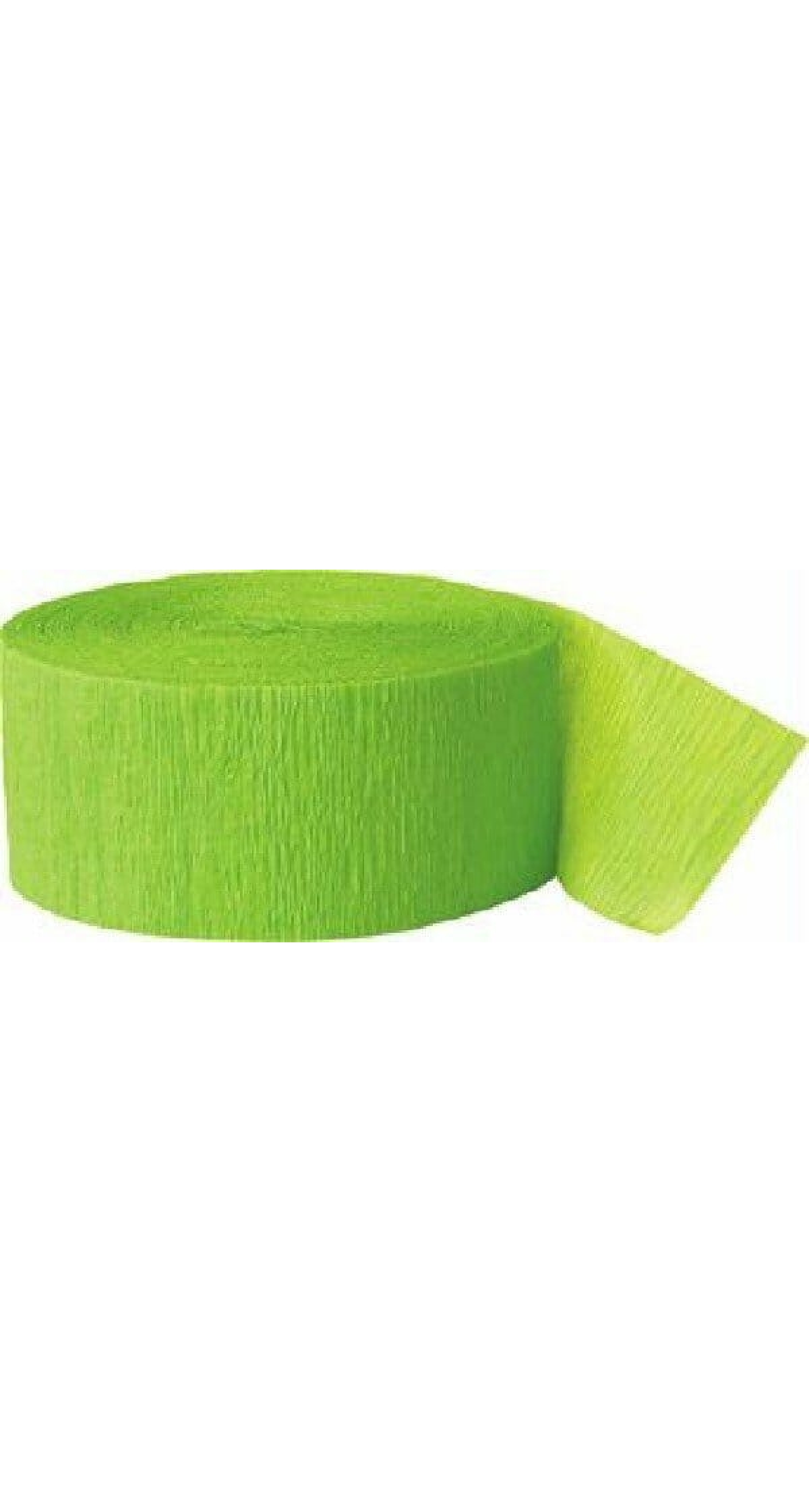 Crepe Streamer Lime Green (81ft) - 4.45cm x 24.6m