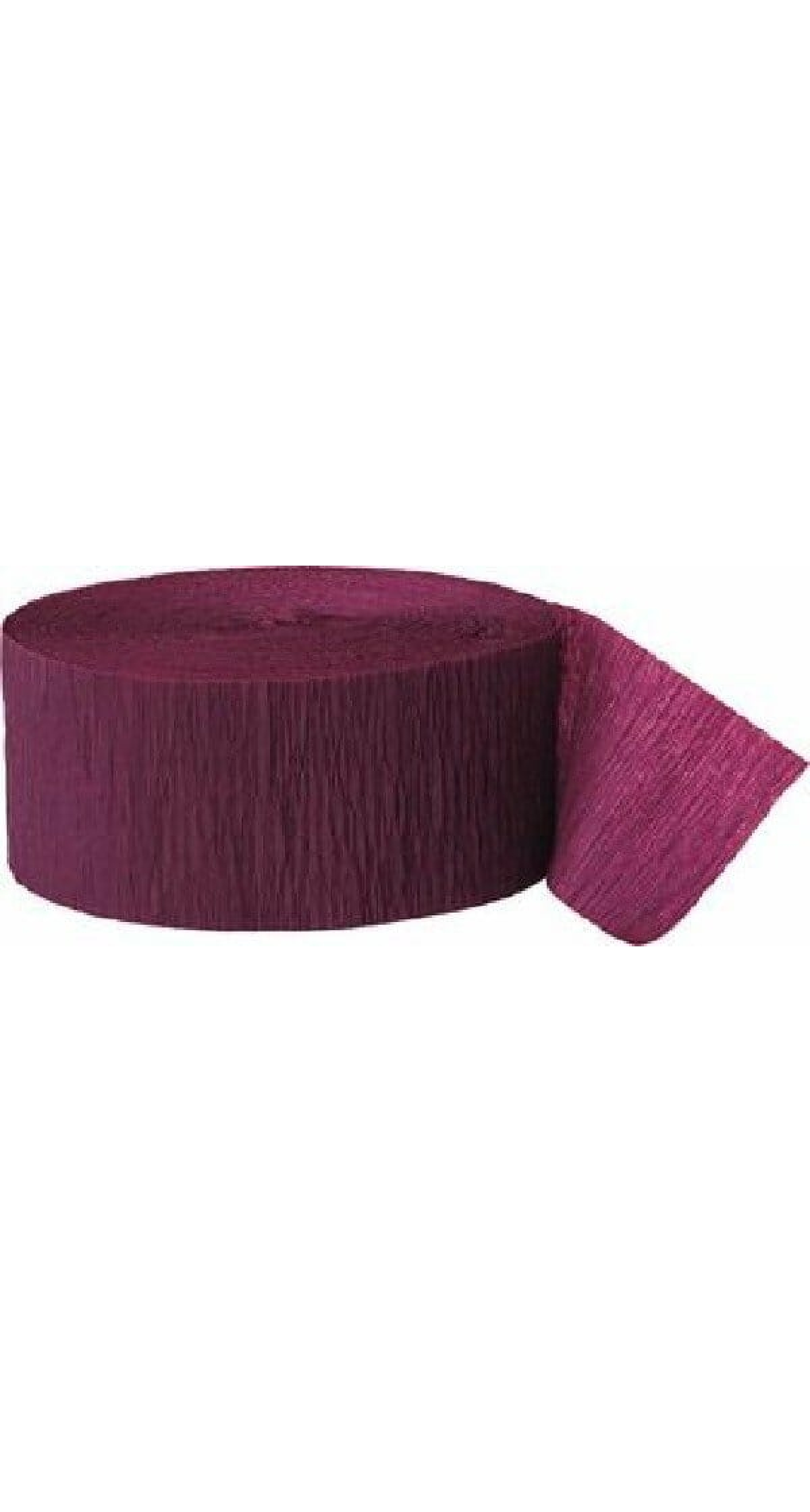 Crepe Streamer Burgundy (81ft) - 4.45cm x 24.6cm