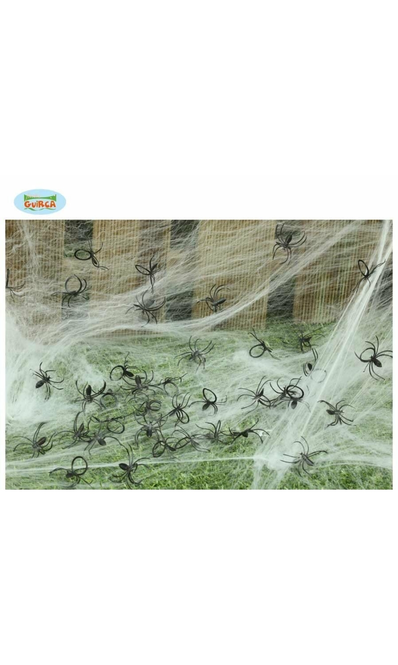 Decorative Bag of Plastic Spiders - 50pcs