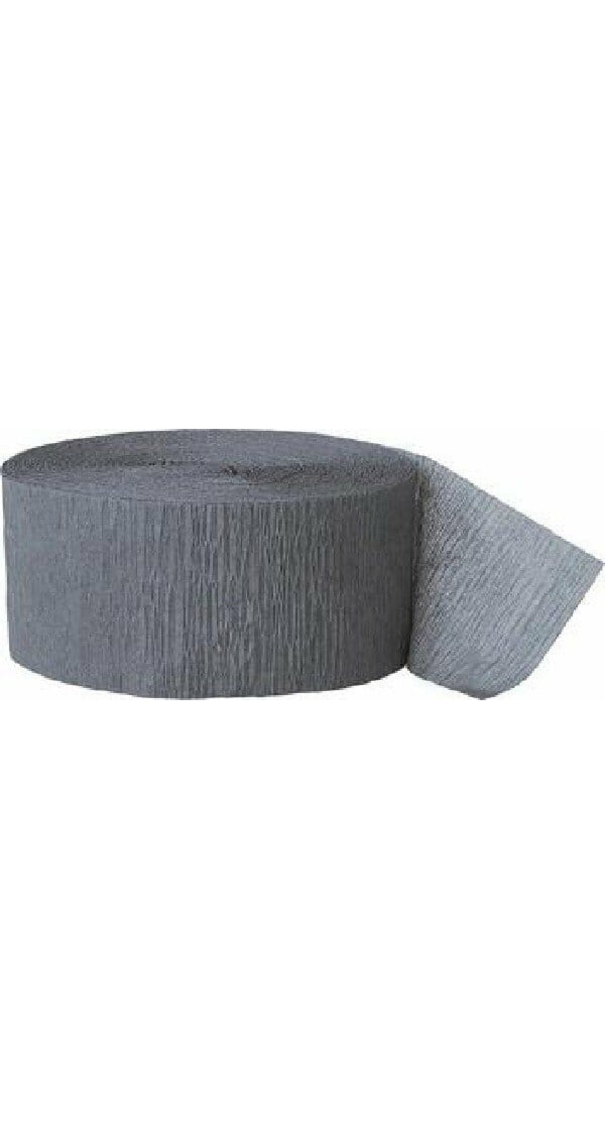 Crepe Streamer Grey (81ft) - 4.45cm x 24.6m