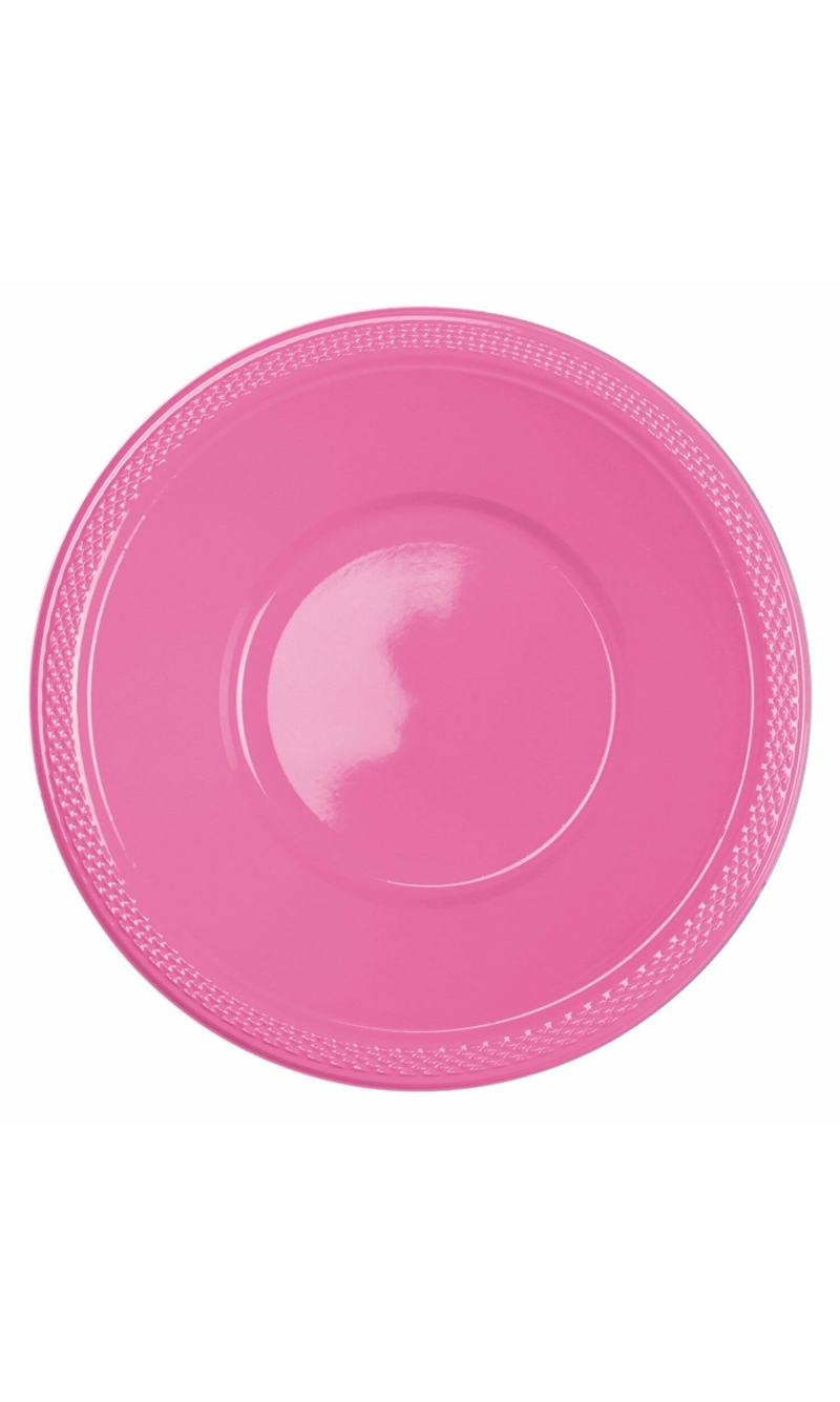 Bright Pink Plastic Bowls 355ml - 10pk