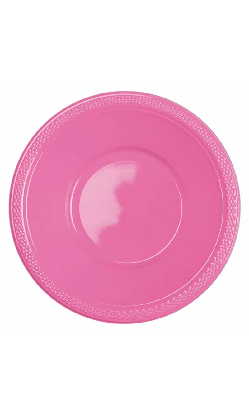 Bright Pink Plastic Bowls 355ml - 10pk
