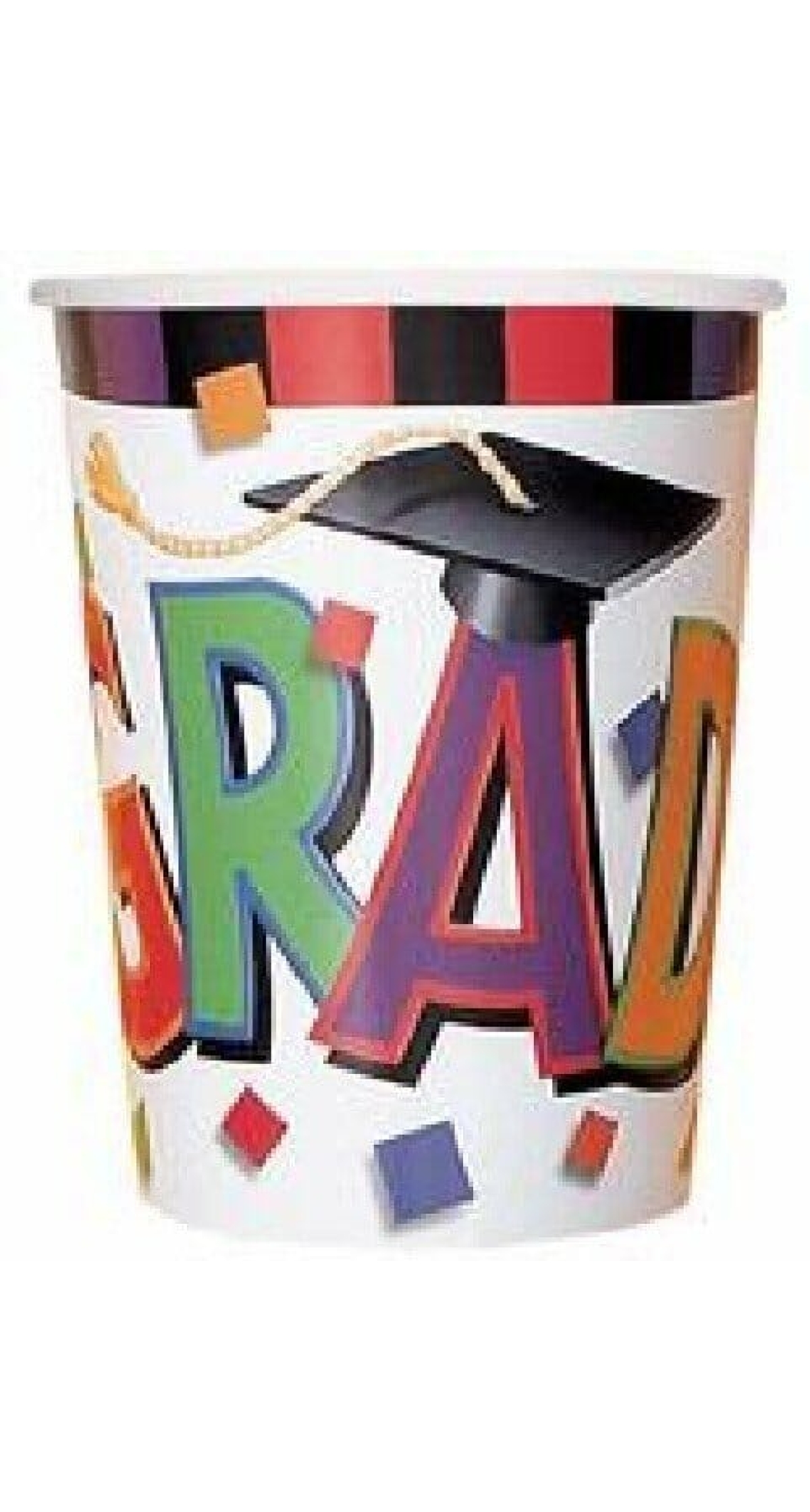 Graduation (Grad) Paper Cups 270ml - 8pk