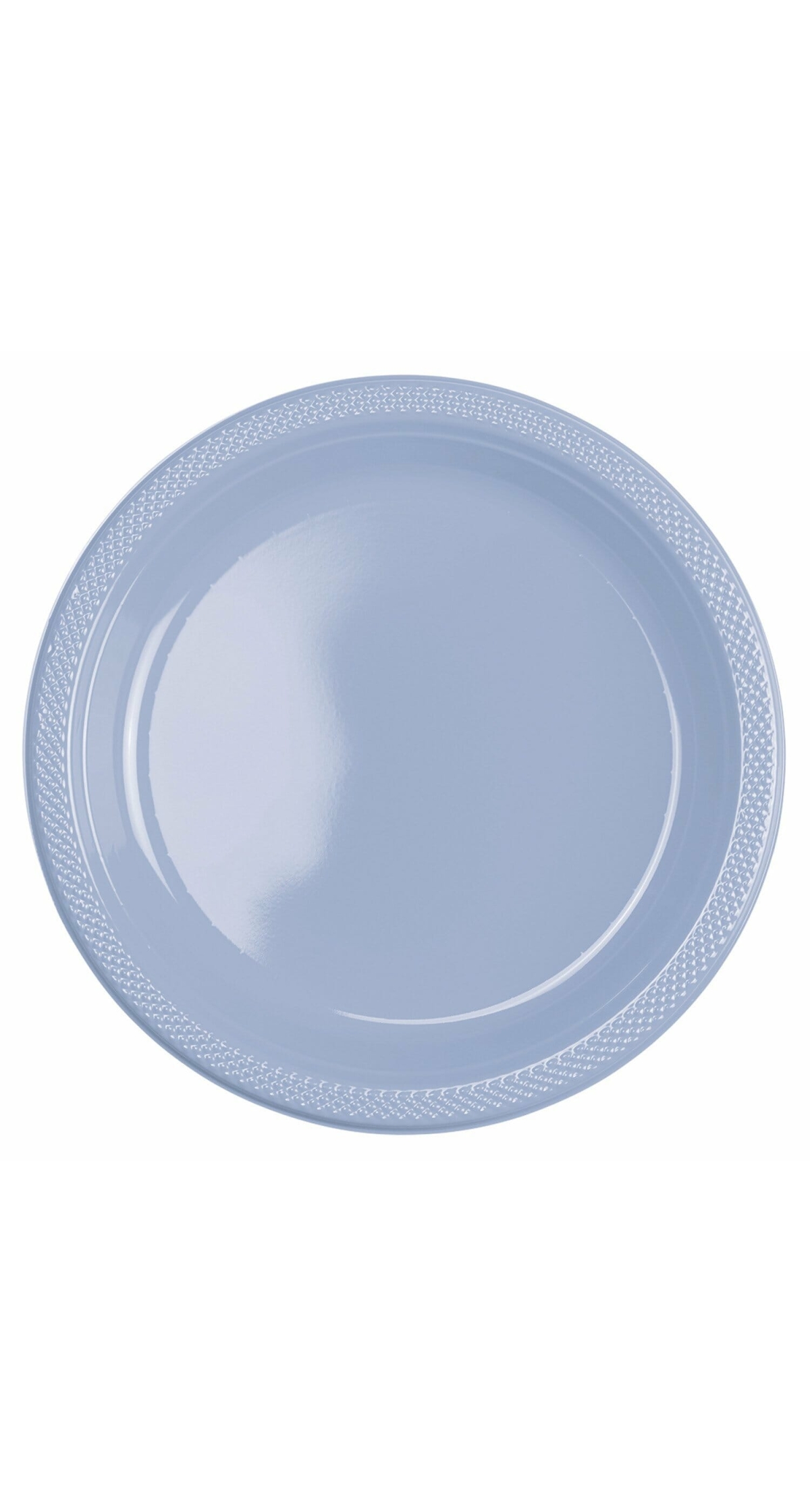 Pastel Blue Plastic Plates 22.8 cm - 10pk