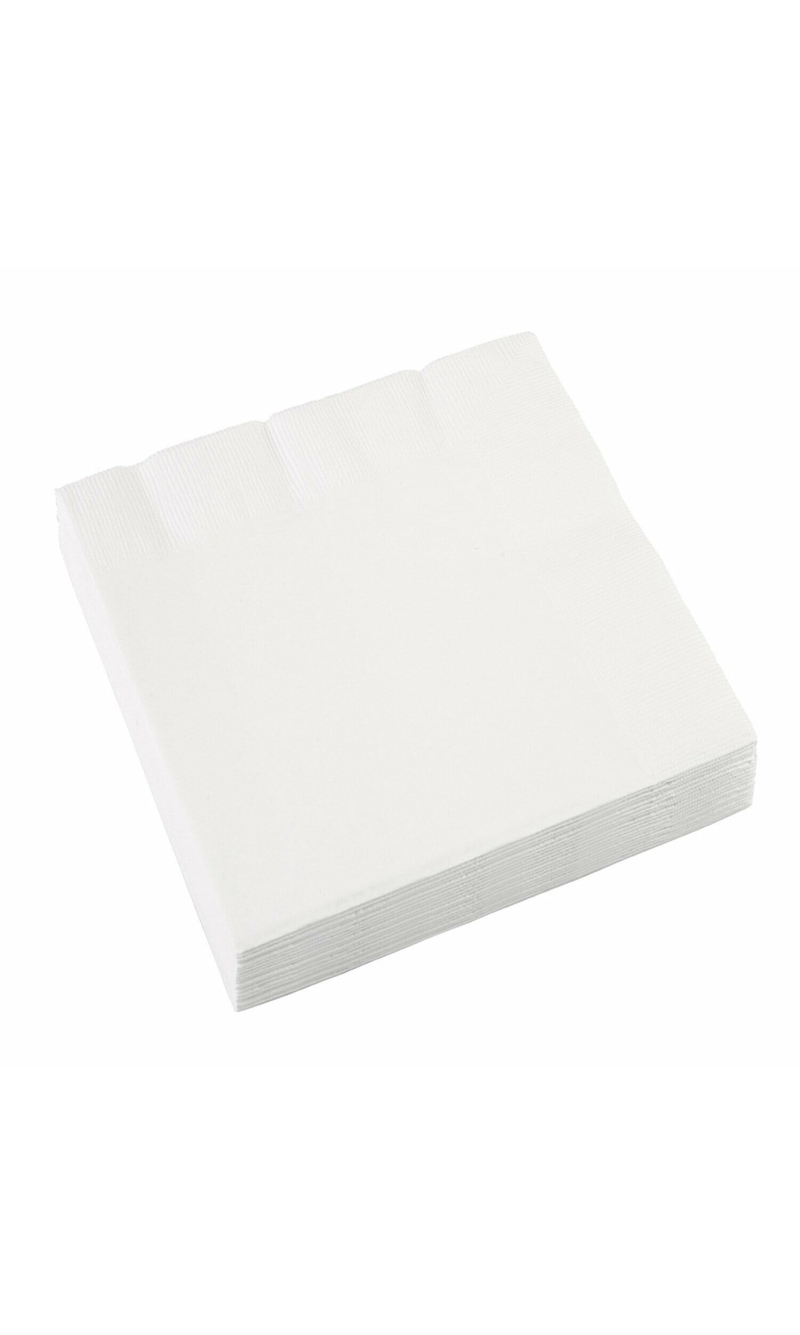 White - 20 x Lunch Napkins