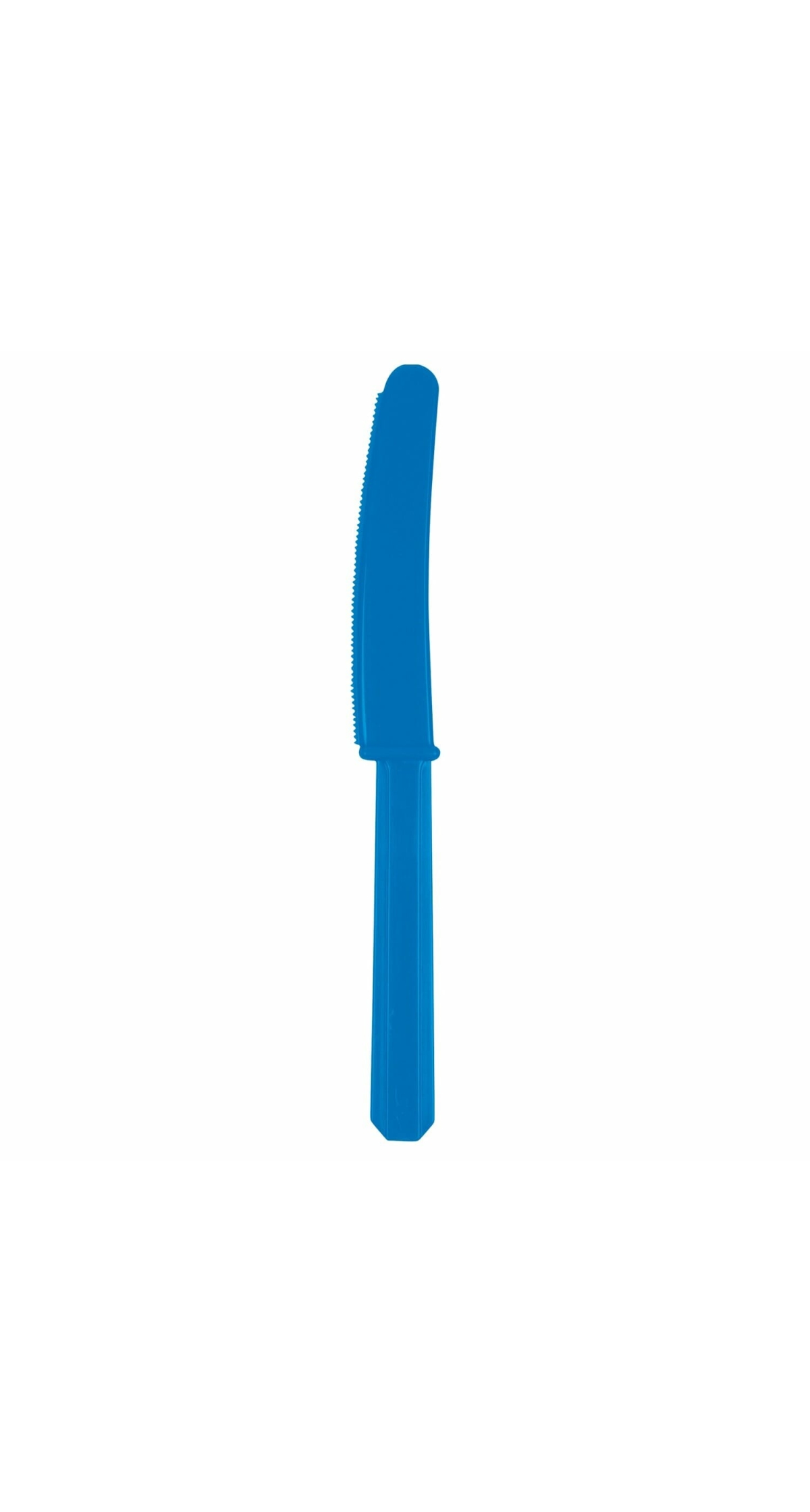 Bright Royal Blue Reusable Plastic Knives - 10pk