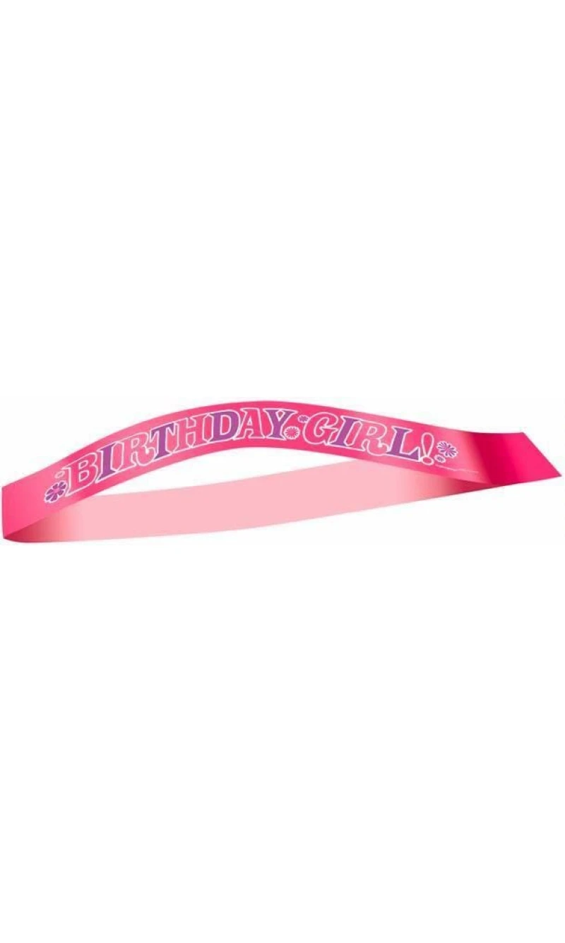 Birthday Girl Satin Sash - 7cm x 48cm