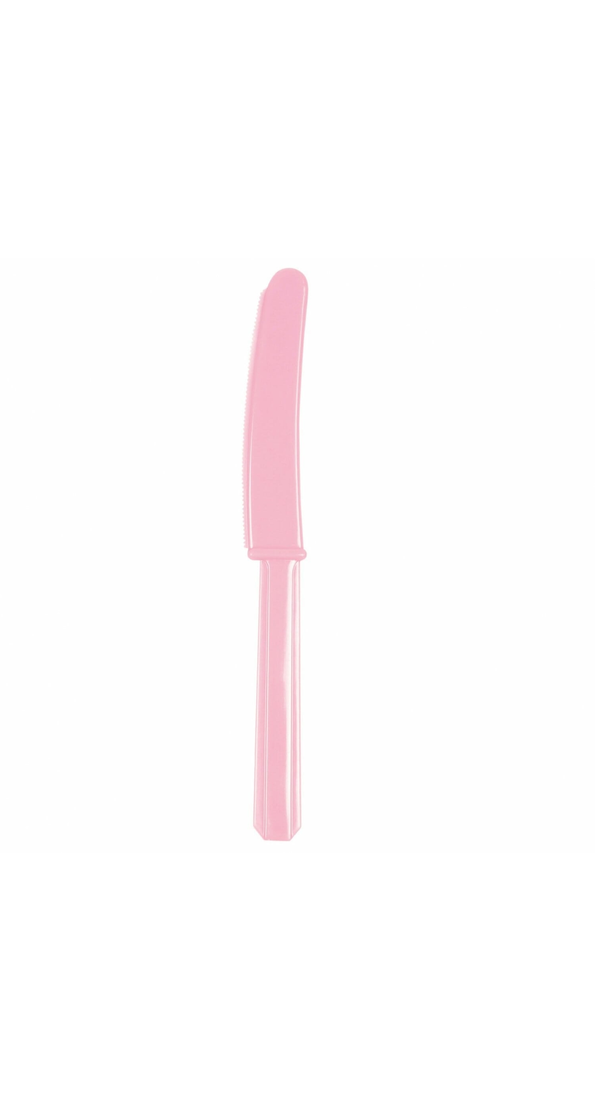 New Pink Reusable Plastic Knives - 10pk