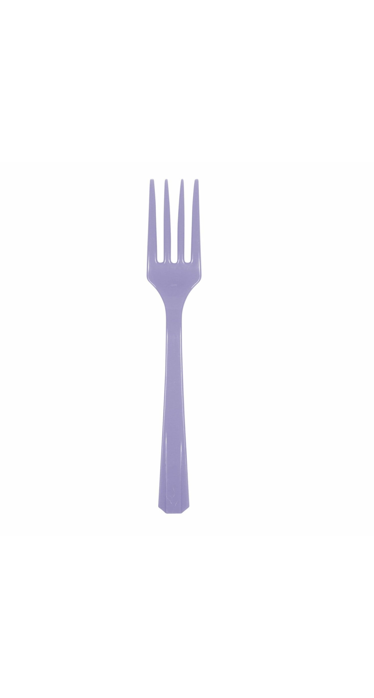 New Purple Reusable Plastic Forks - 10pk