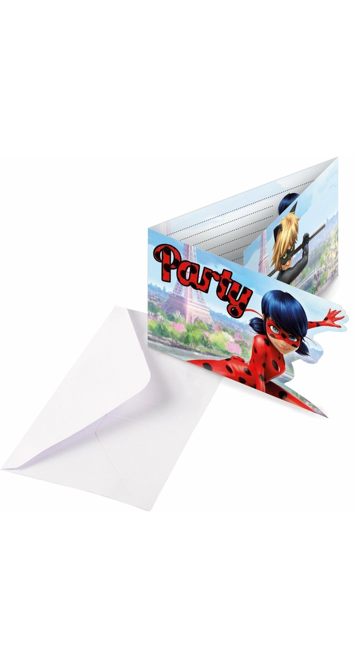 Miraculous Invitations & Envelopes - 8pk
