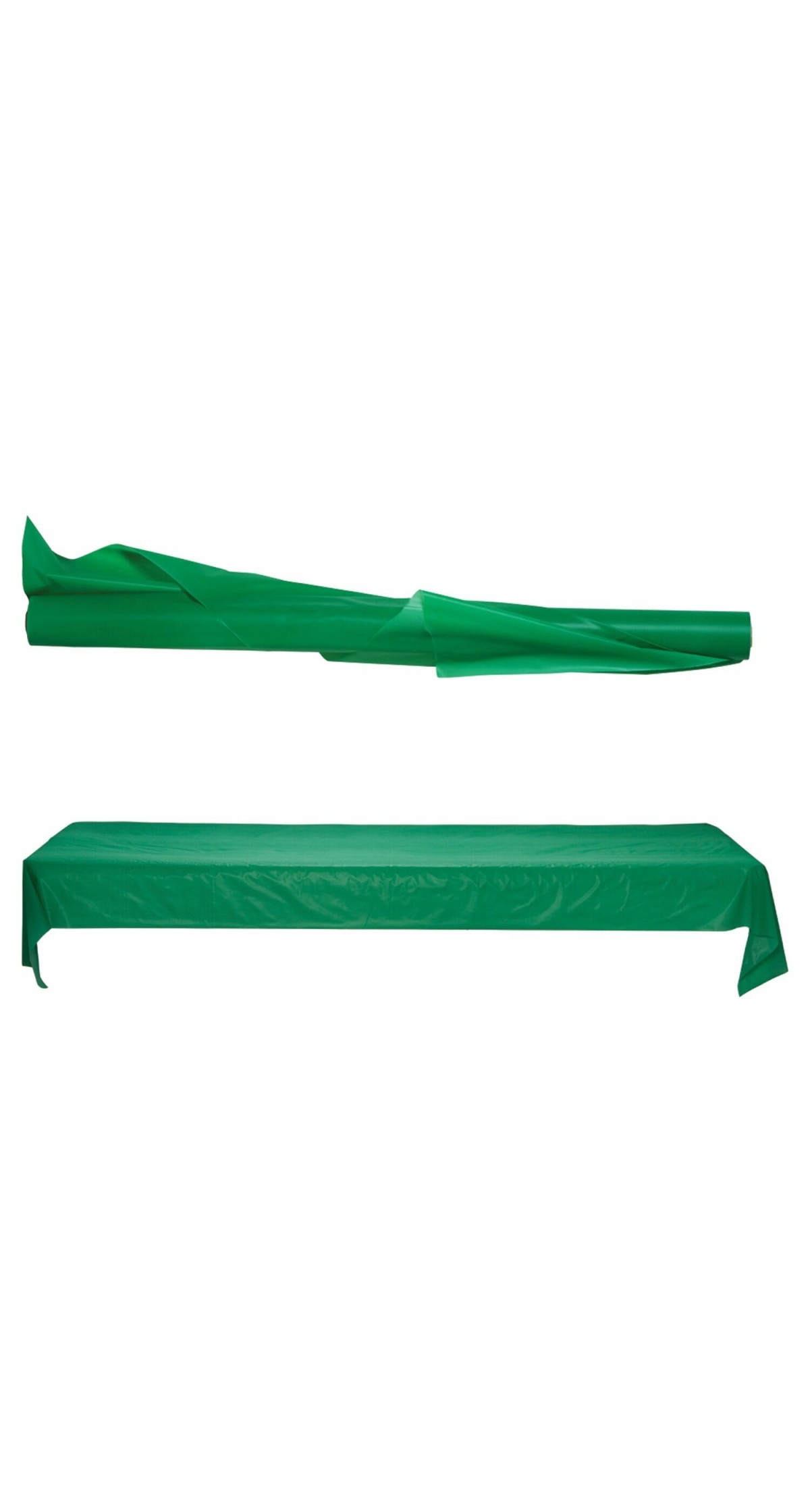 Festive Green Plastic Tablecover Banqueting Roll - 30mt